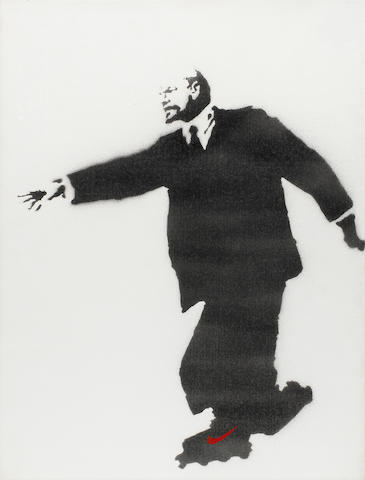 Banksy - Lenin on Rollerblades
