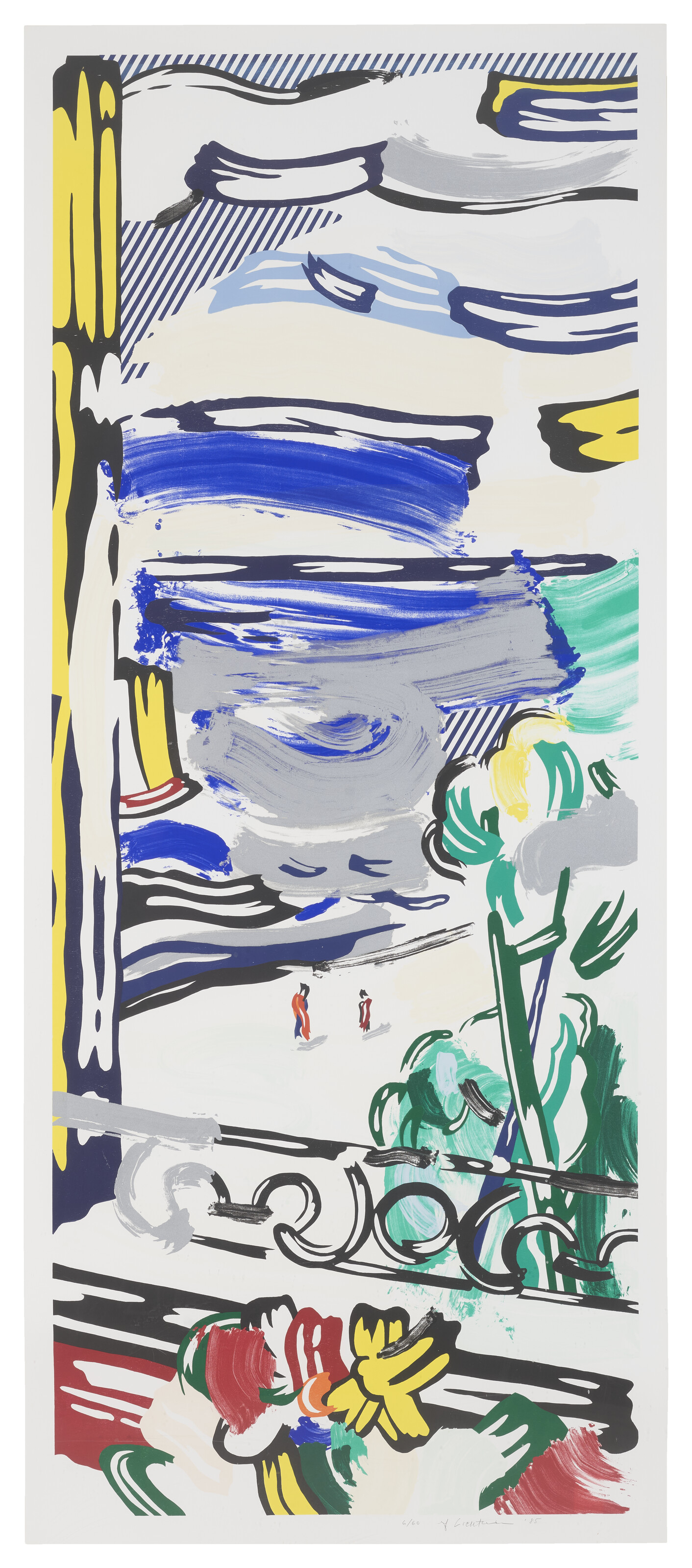 Roy Lichtenstein - View from the Window, from Landscape Series