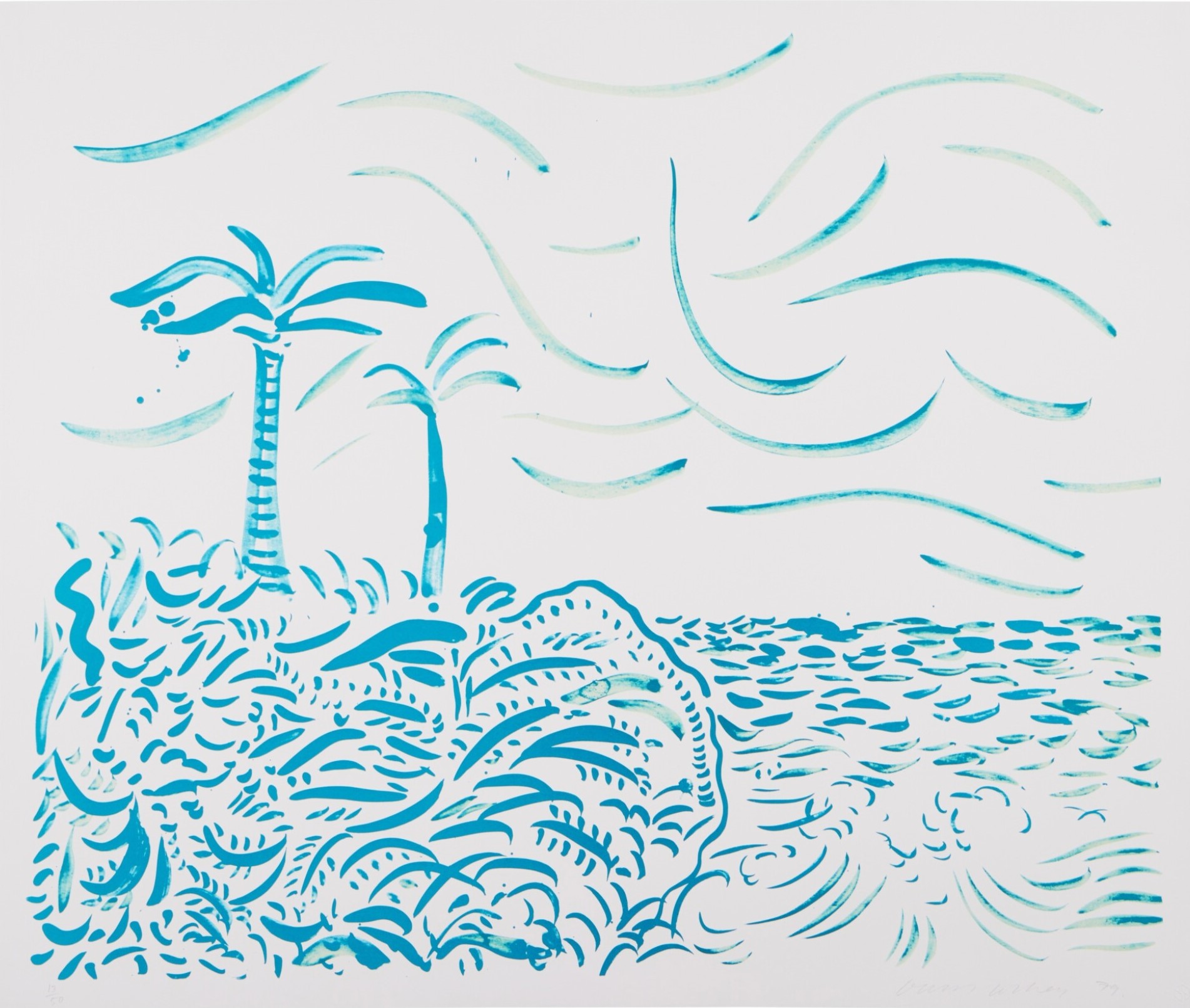 David Hockney - Green Bora Bora