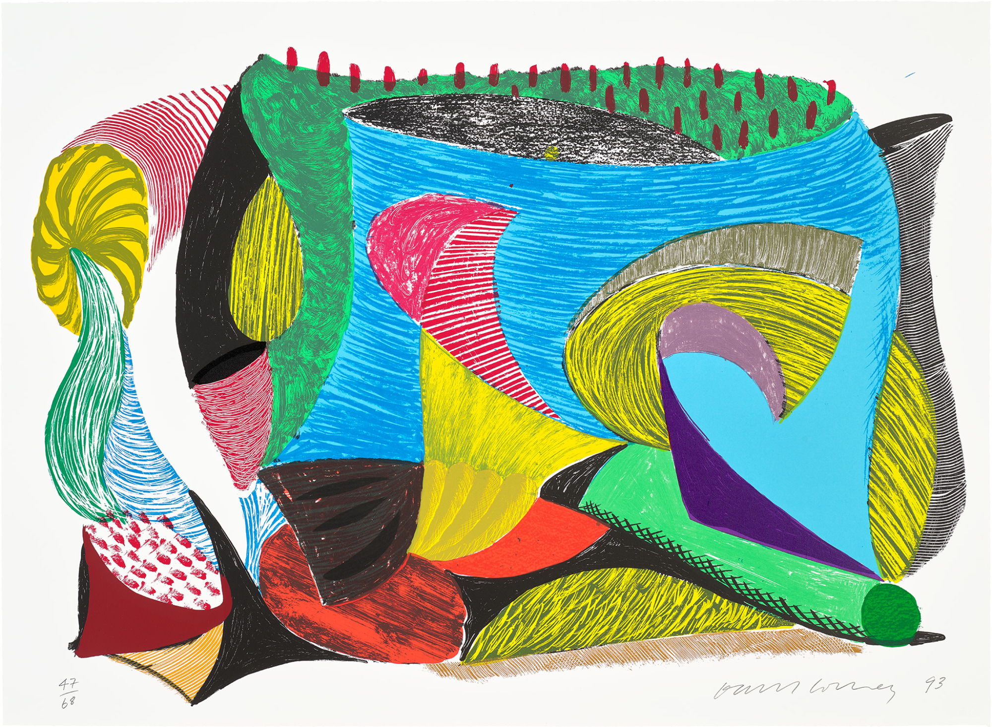 David Hockney - Above and Beyond, from Some More New Prints (G. 1625, M.C.A.T. 339)
