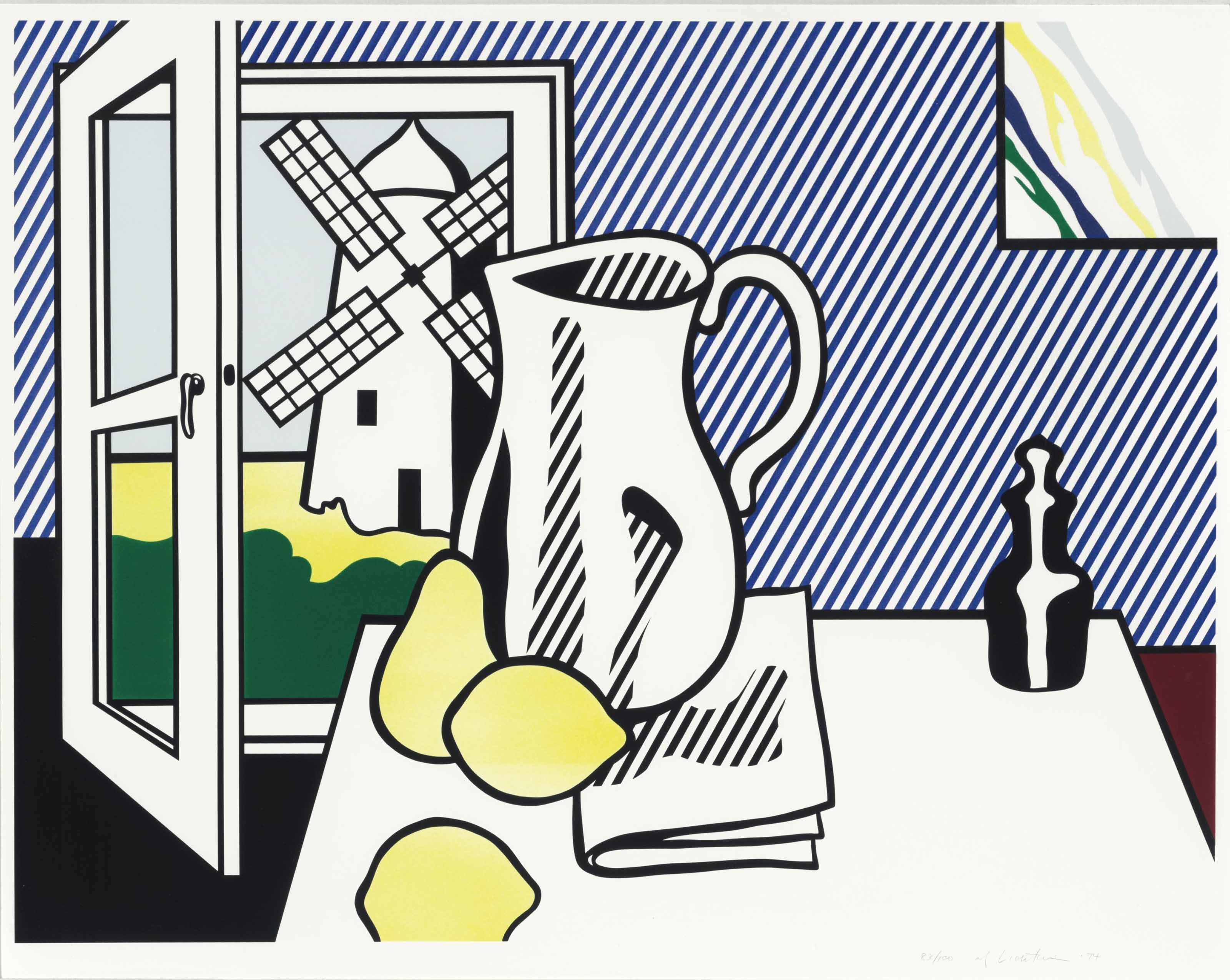 Roy Lichtenstein - Still Life with Windmill, from Six Still Lifes