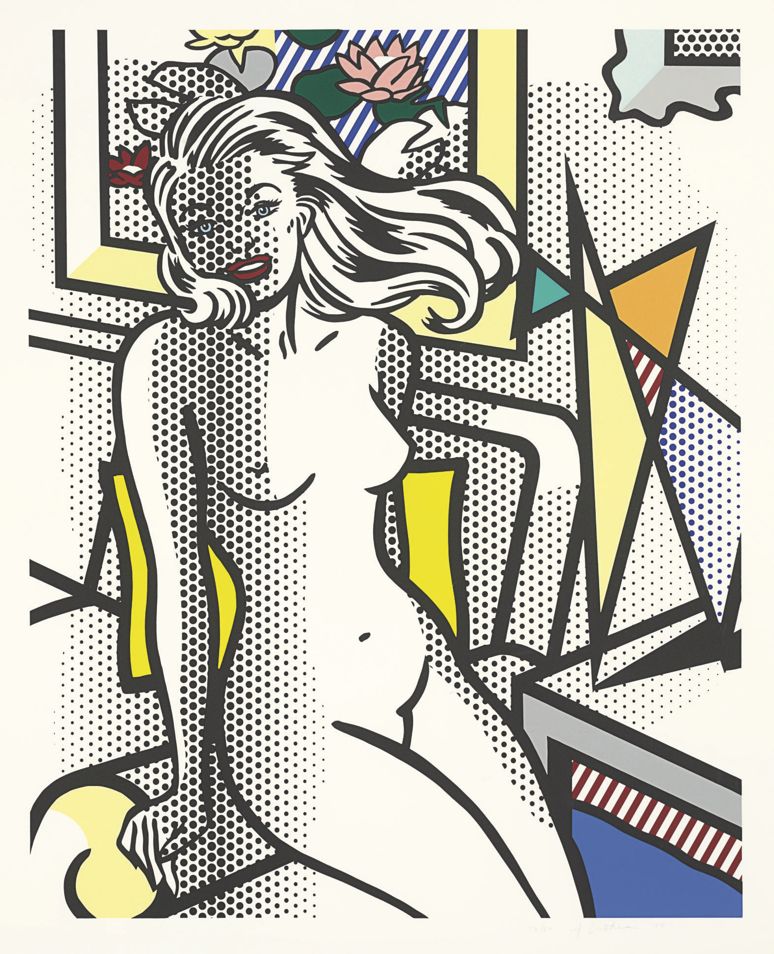 Roy Lichtenstein - Nude with Yellow Pillow, from Nudes Series