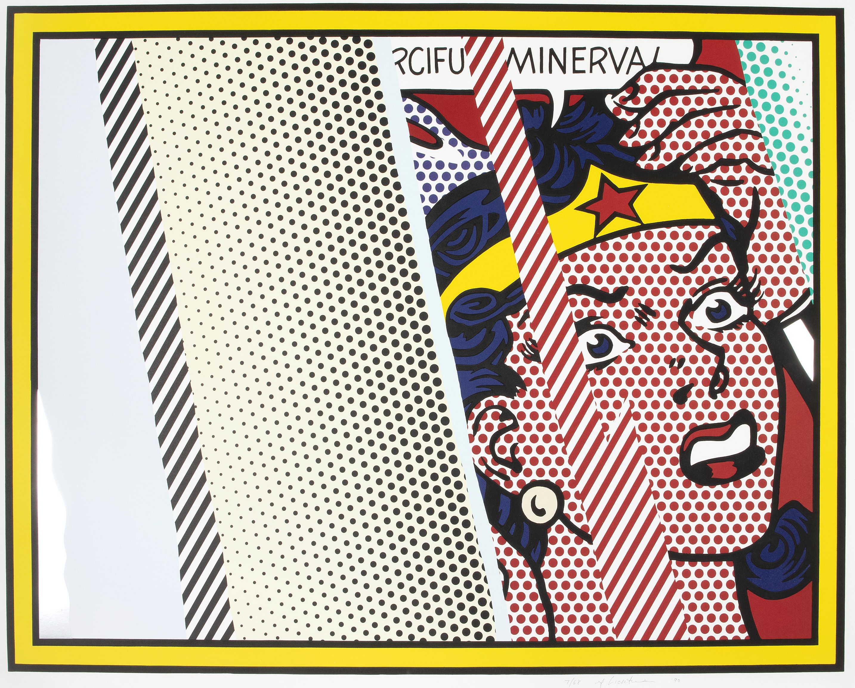 Roy Lichtenstein - Reflections on Minerva, from Reflections Series (Corlett 244)