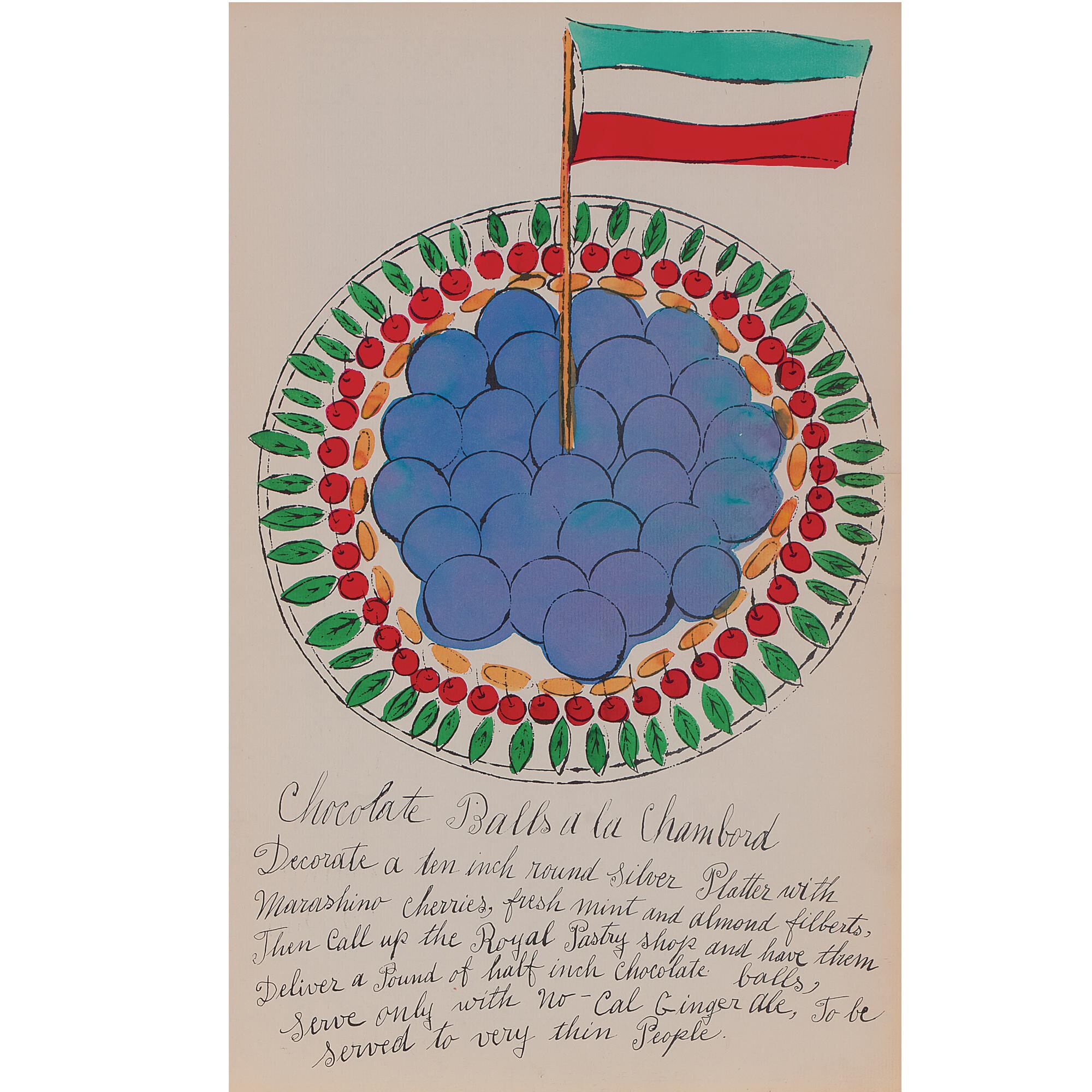 Andy Warhol - Chocolate Balls a la Chambord (from Wild Raspberries)