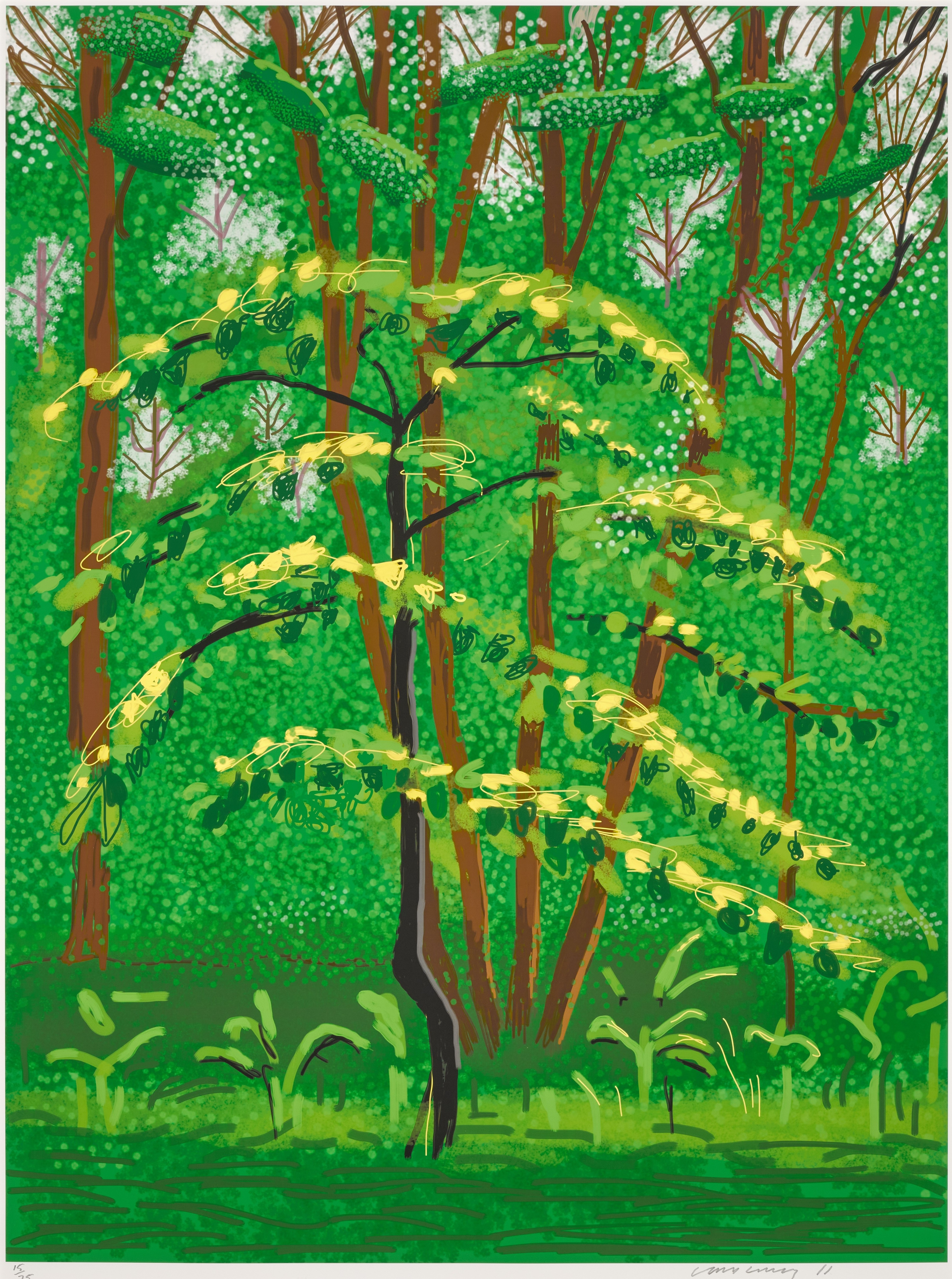 David Hockney - The Arrival of Spring in Woldgate, East Yorkshire in 2011 (twenty eleven) - 19 May