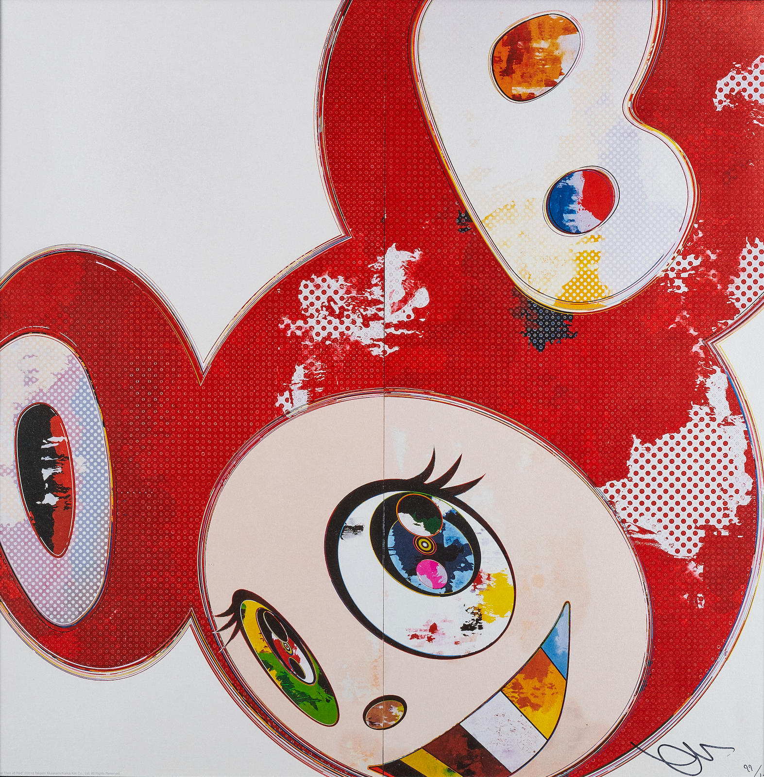 Takashi Murakami - And then 3000 Red