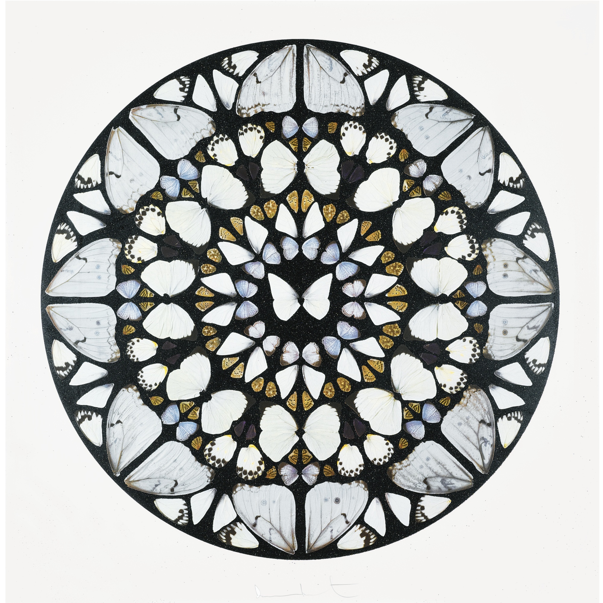 Damien Hirst - psalm print: benedictus dominus