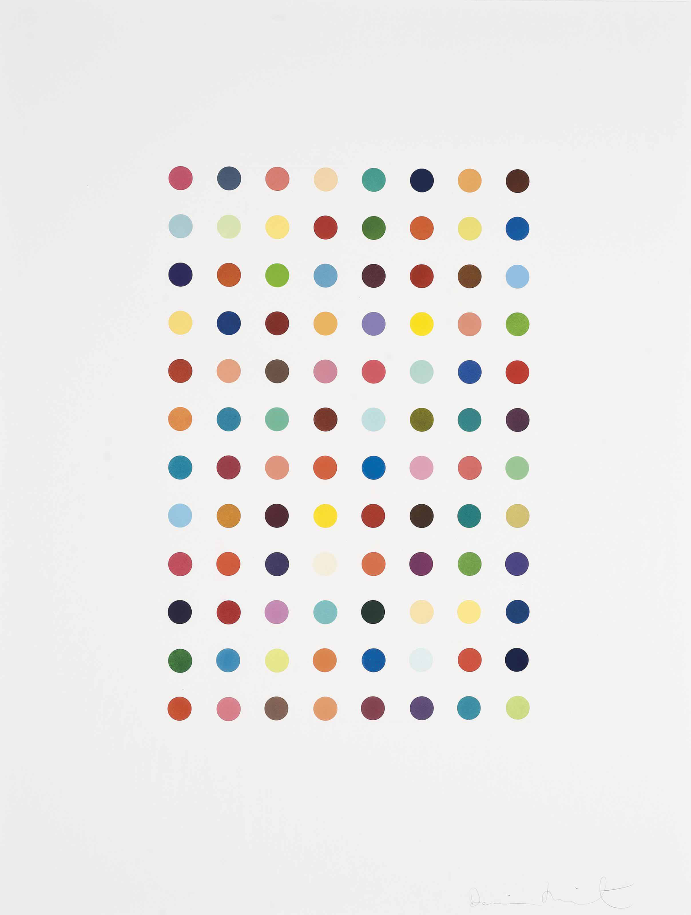 Damien Hirst - Xylene Cyanol Dye Solution
