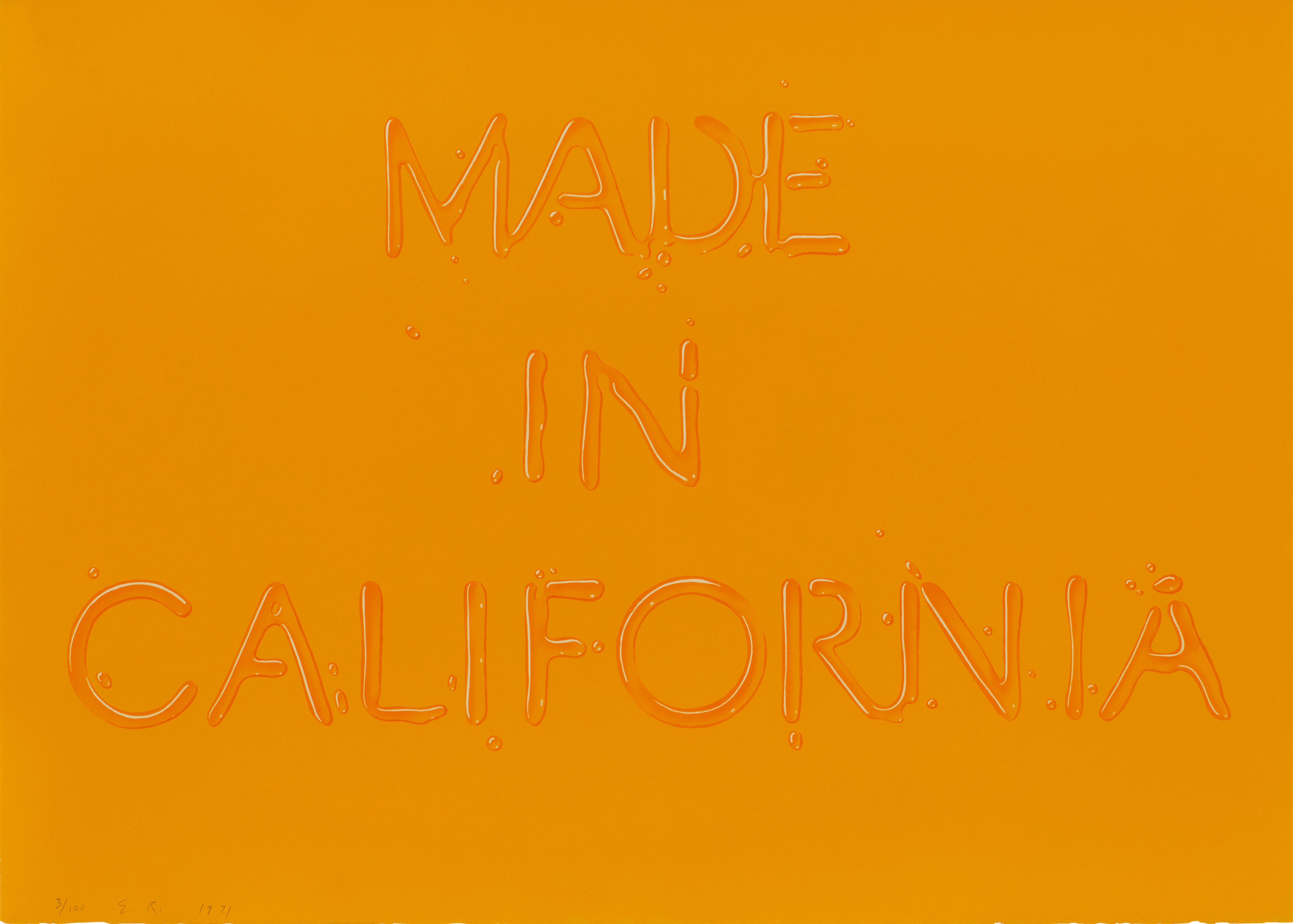 Ed Ruscha - Made in California (Engberg 52)