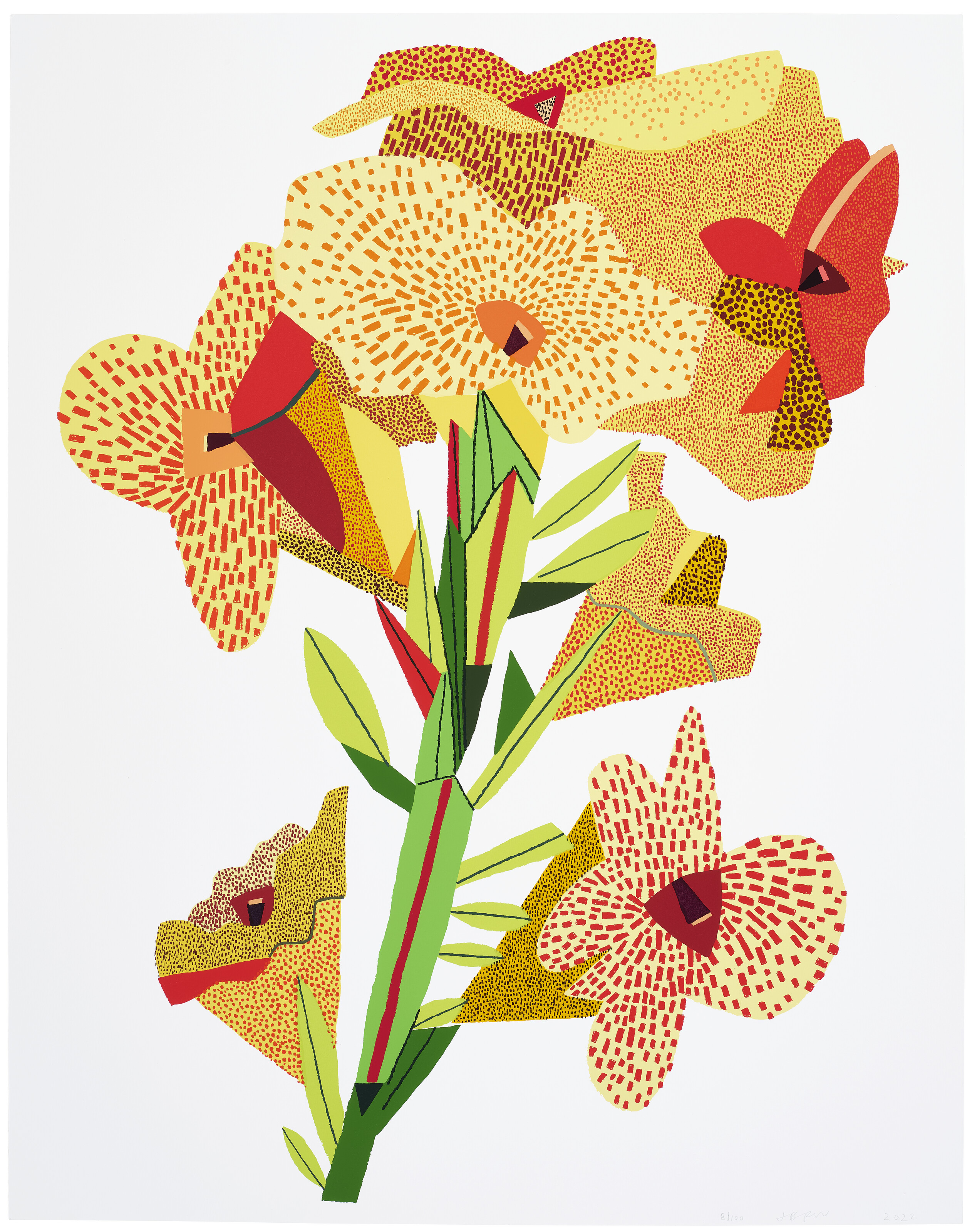 Jonas Wood - Yellow Flower