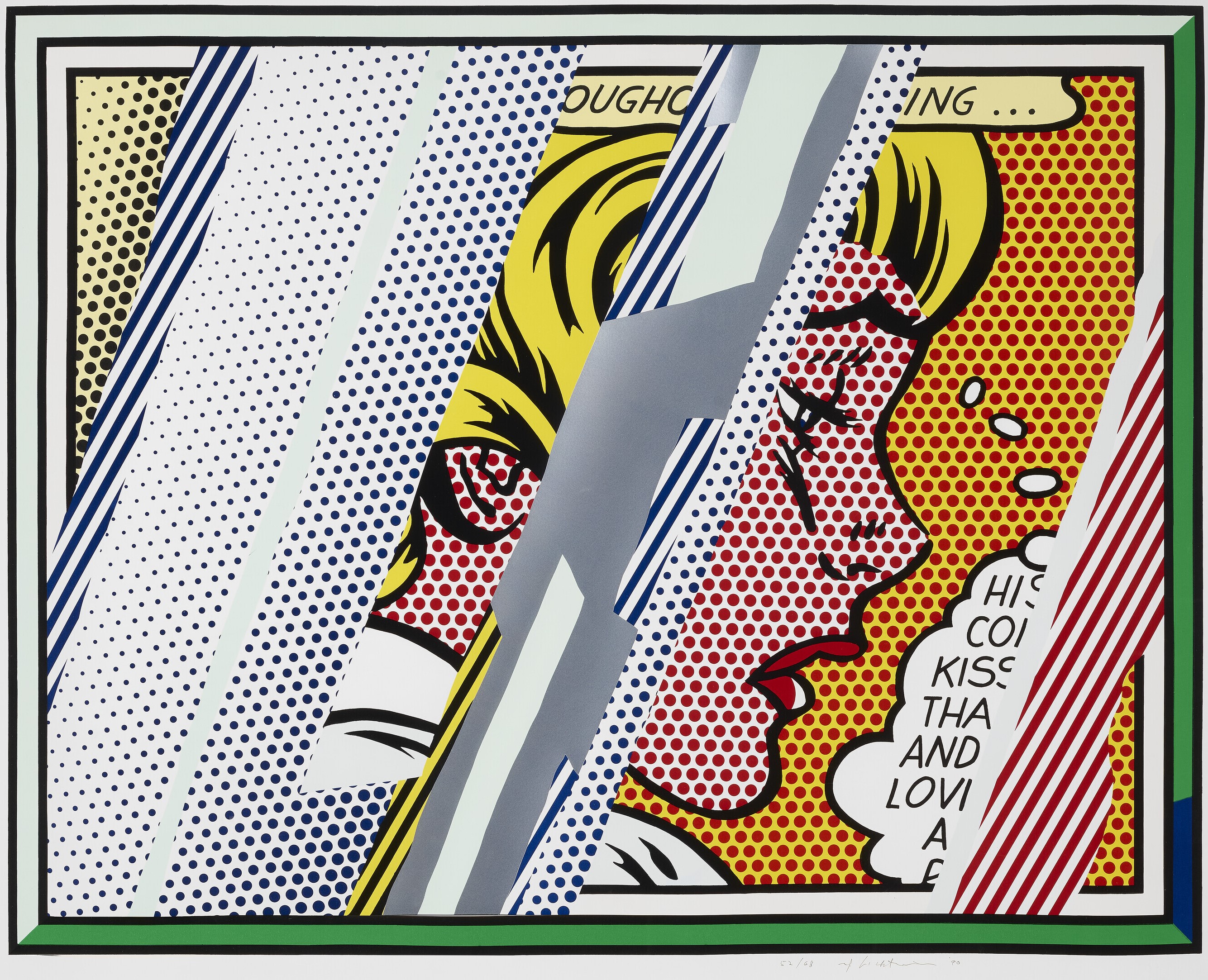 Roy Lichtenstein - Reflections on Girl, from Reflections Series