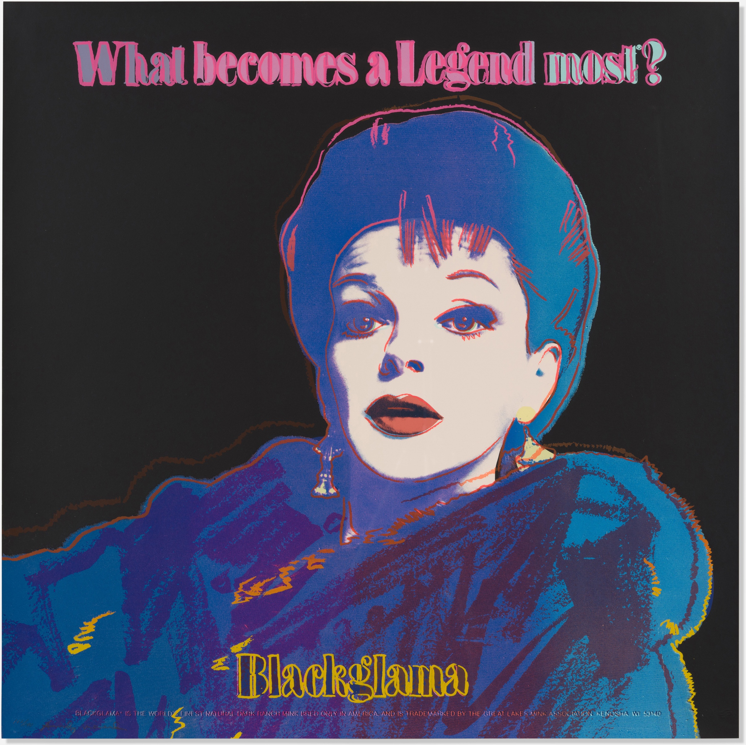 Andy Warhol - Blackglama (Judy Garland) (from the Ads Portfolio)