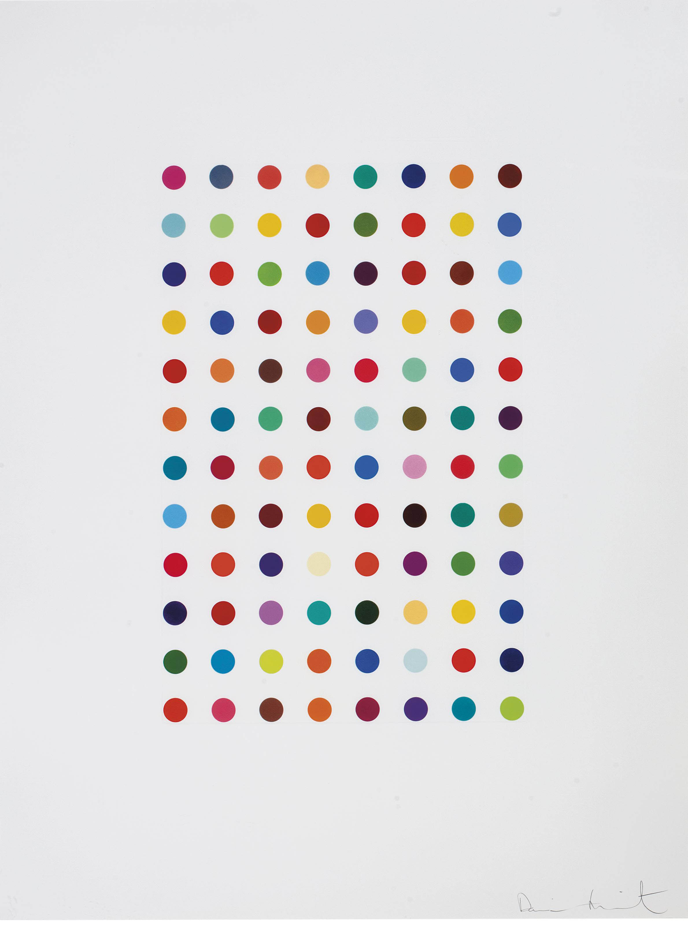 Damien Hirst - Xylene Cyanol Dye Solution