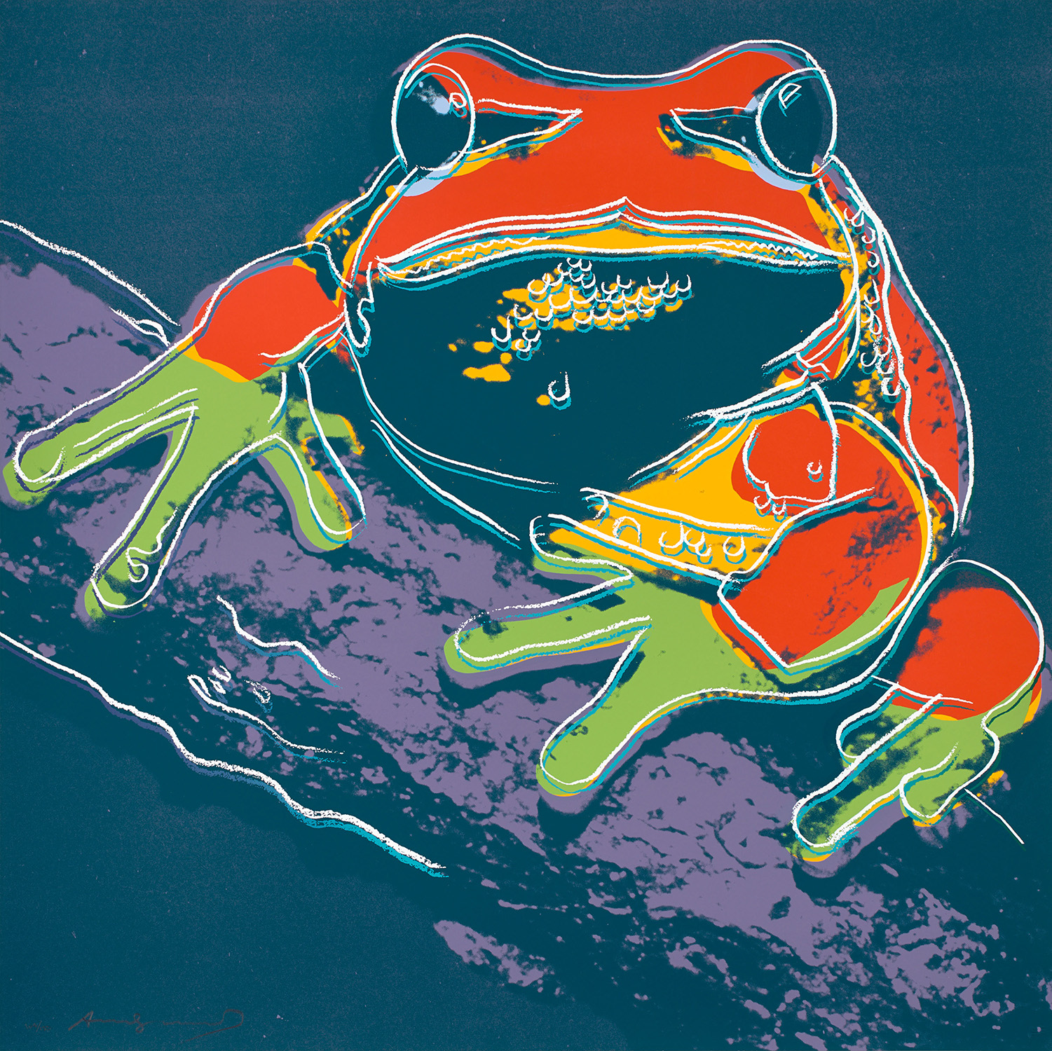 Andy Warhol - Pine Barrens Tree Frog, from Endangered Species (F & S. 294)