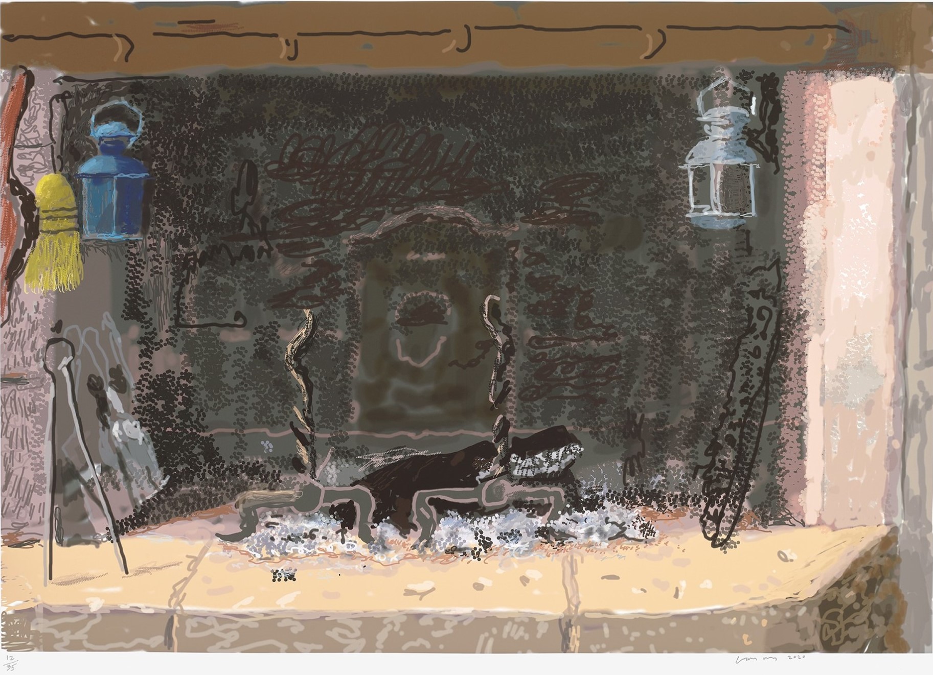 David Hockney - No Fire, from My Normandy