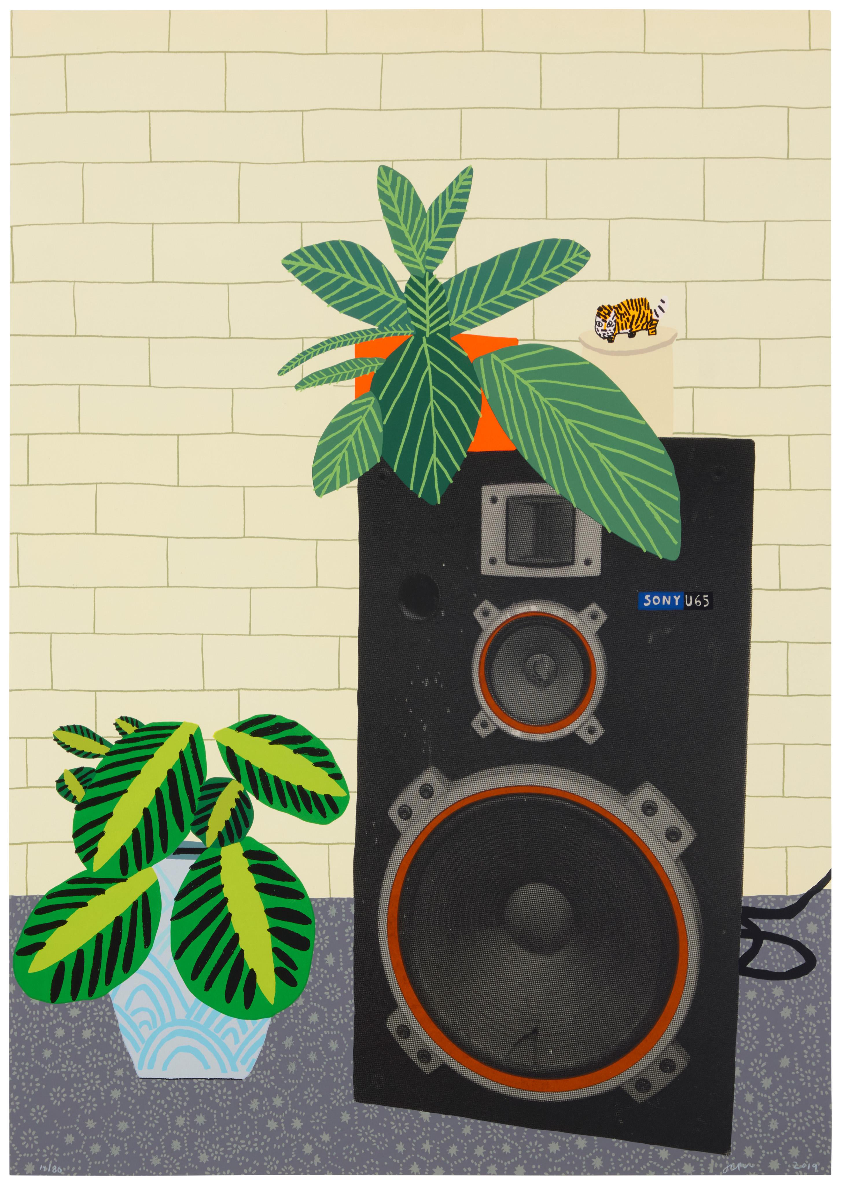 Jonas Wood - Speaker Still Life, 2019