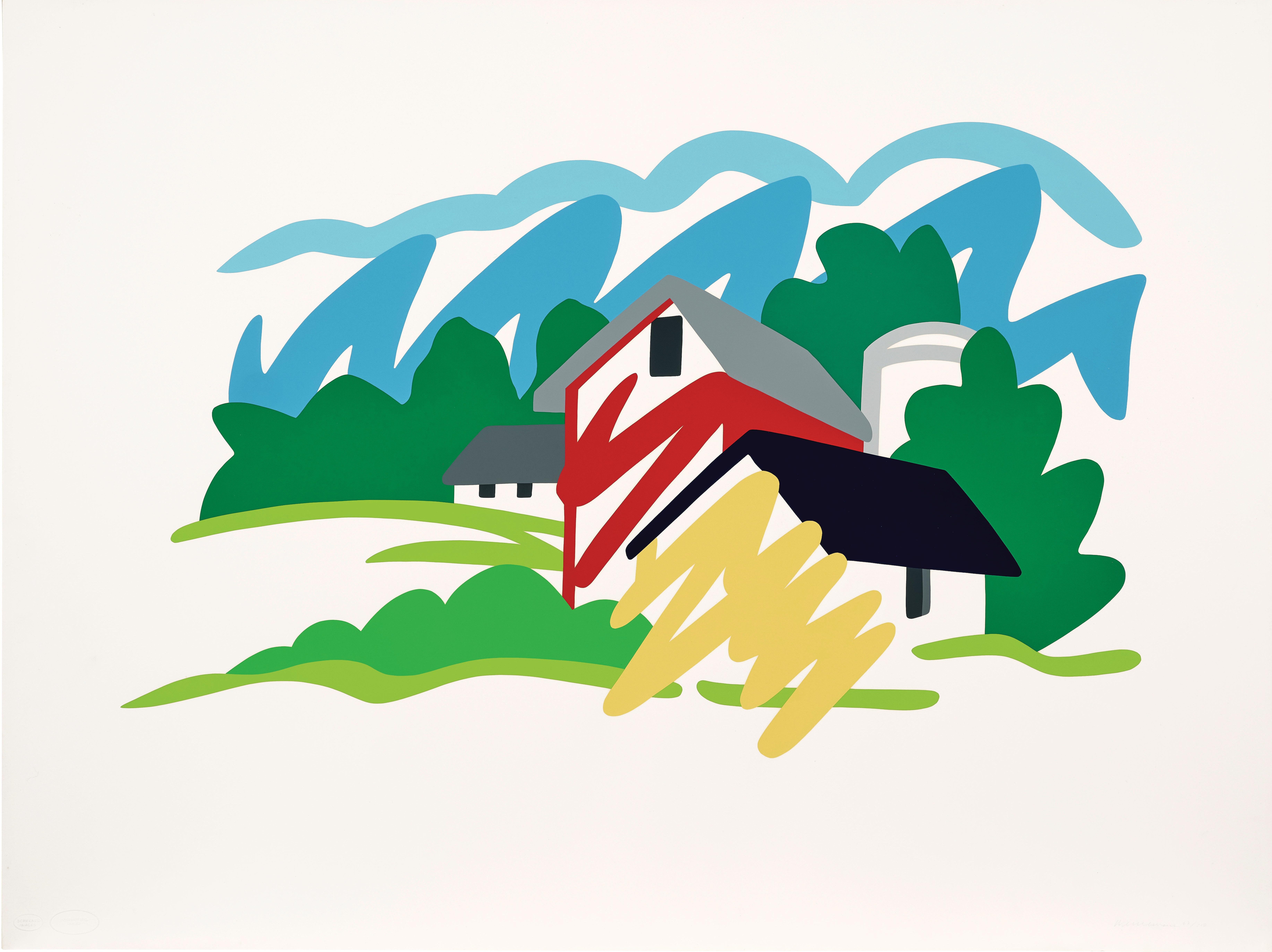 Tom Wesselmann - House and Barn in the distance