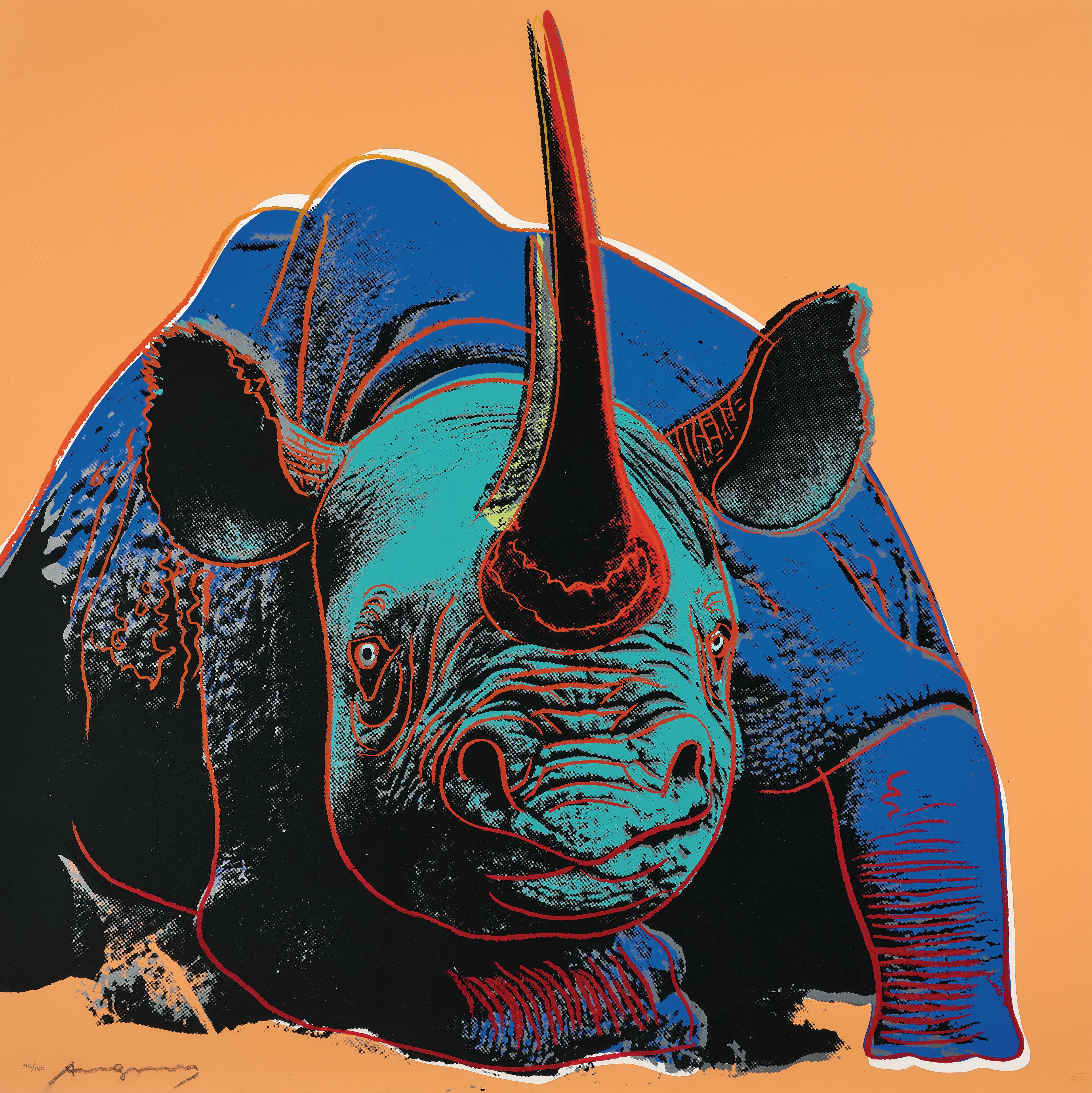 Andy Warhol - Black Rhinoceros