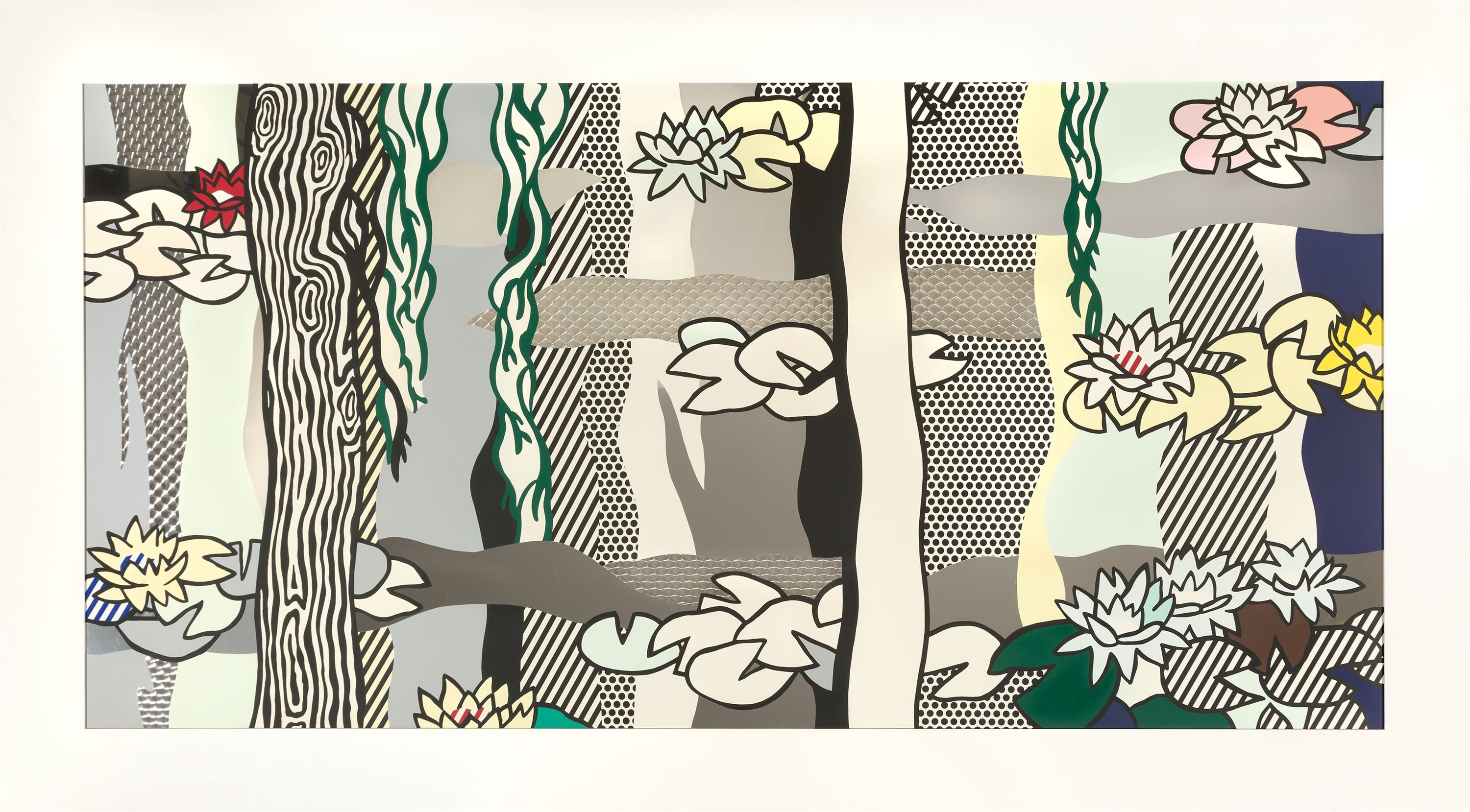 Roy Lichtenstein - Water Lilies with Willows.