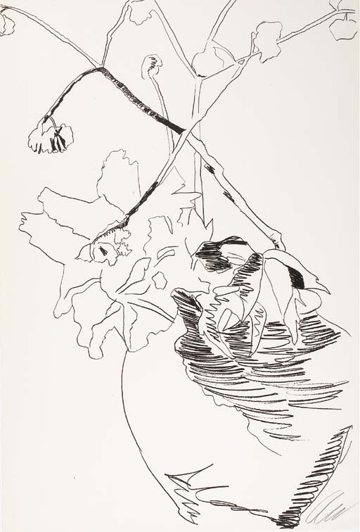Andy Warhol - Flowers (Black and White)