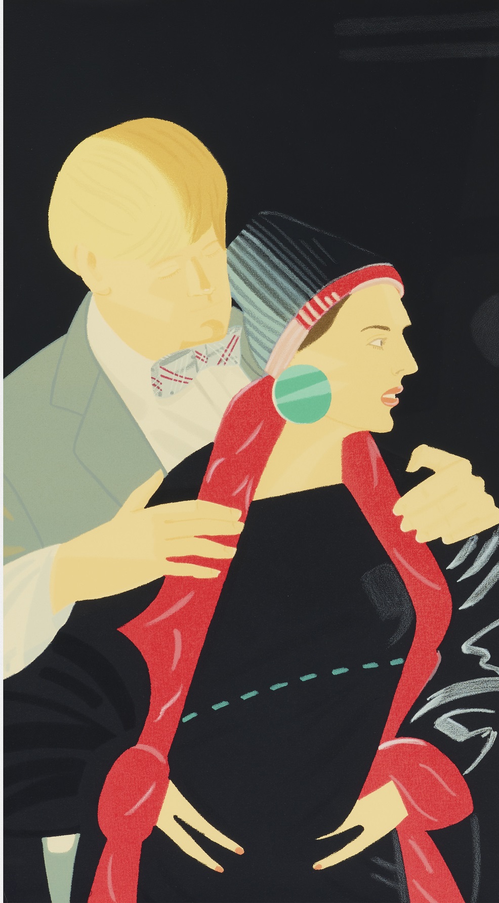 Alex Katz - Red Grooms and Elizabeth Ross (from Pas de Deux)
