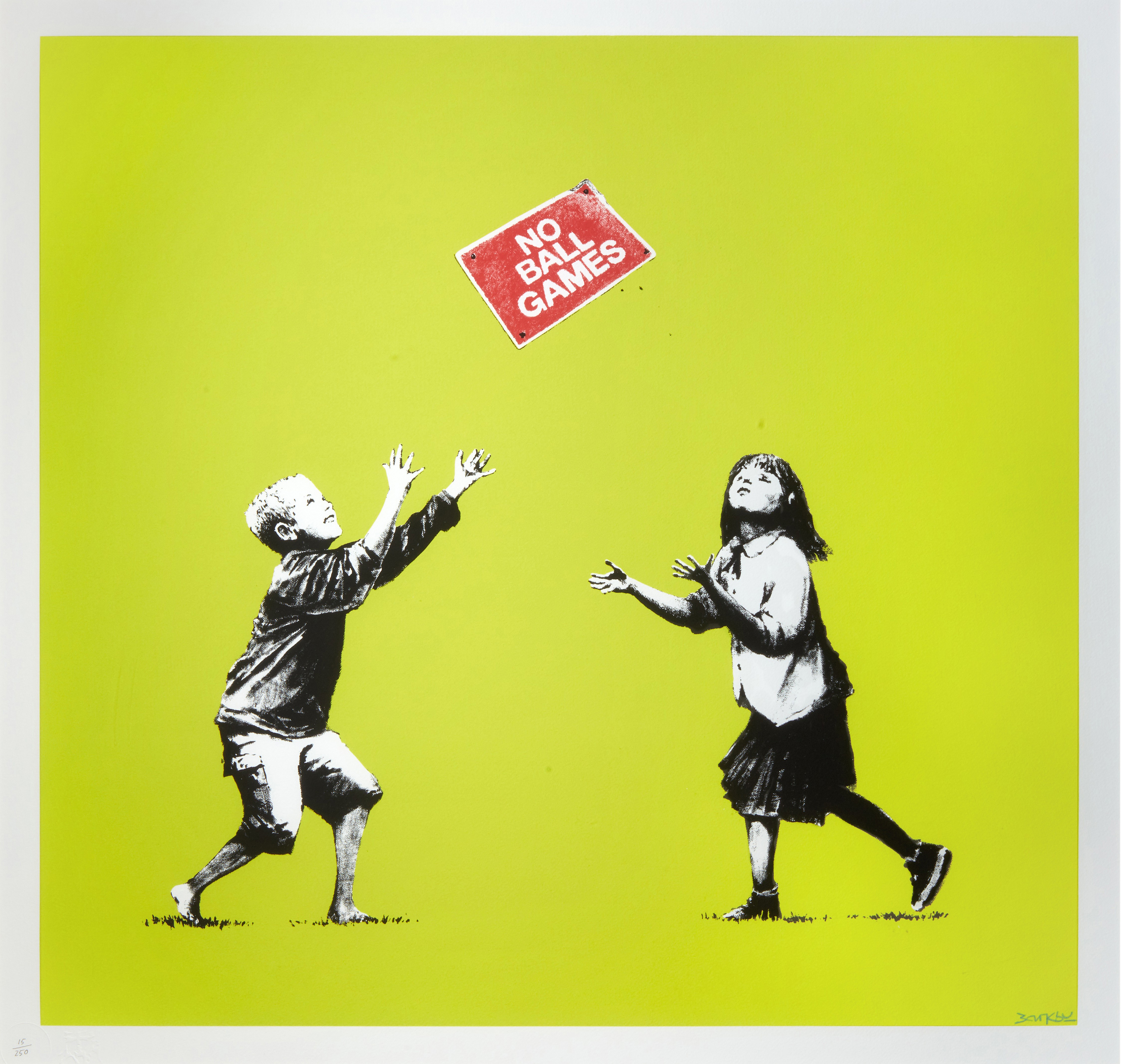 Banksy - No Ball Games (Green)