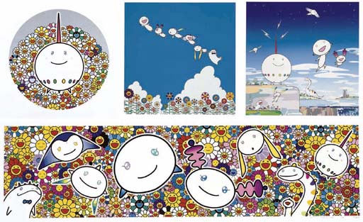 Takashi Murakami - Flower, P-chan; Flower, 66 Aliens; Planet 66 & Summer Vacation of 66 Aliens