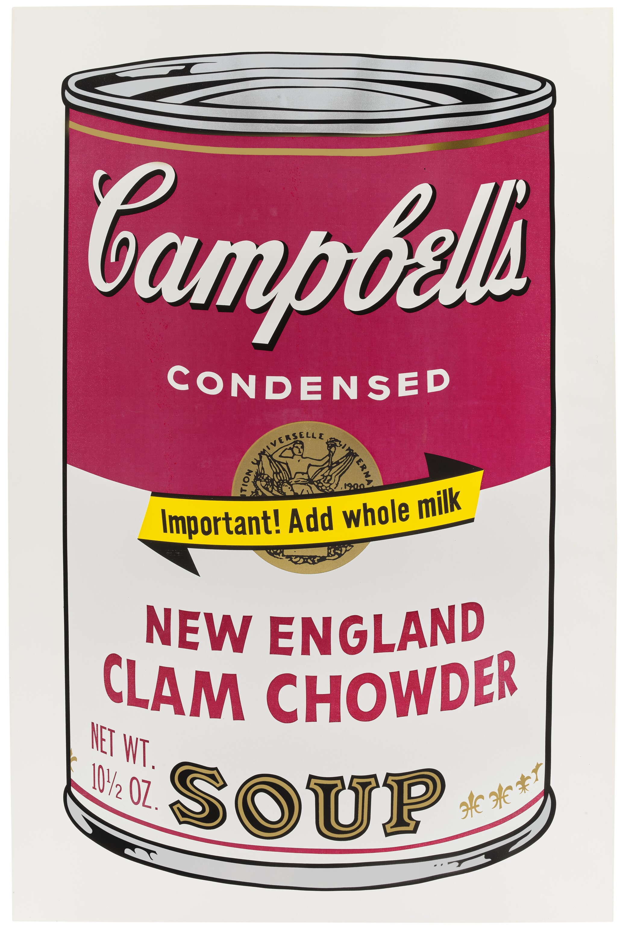 Andy Warhol - New England Clam Chowder, from Campbell's Soup II