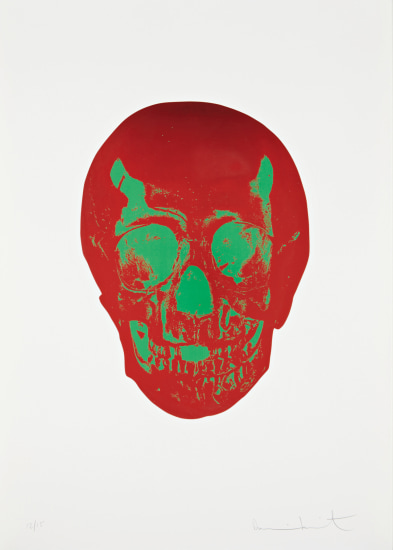 Damien Hirst - The Dead: one plate (red and green)