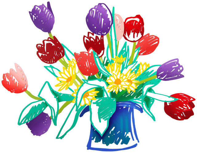 Tom Wesselmann - Birthday Bouquet Edition (Hat Vase)