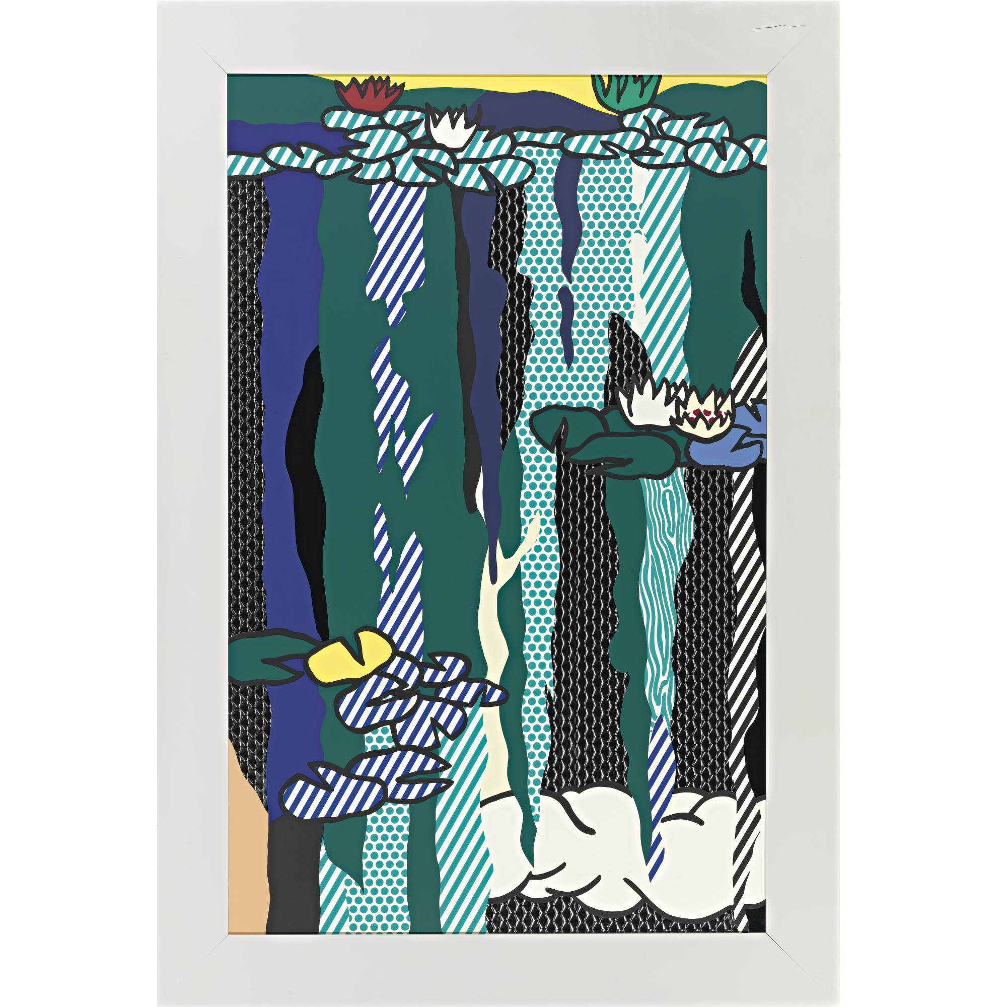 Roy Lichtenstein - Water Lilies with Cloud