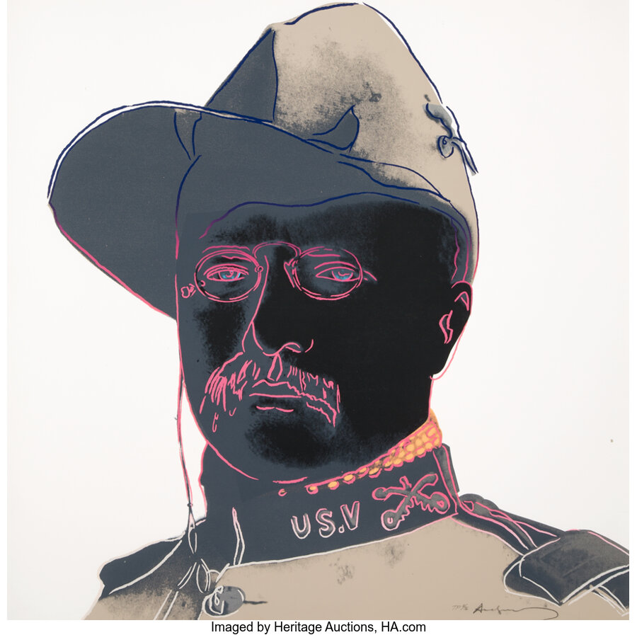 Andy Warhol - Teddy Roosevelt, from Cowboys and Indians