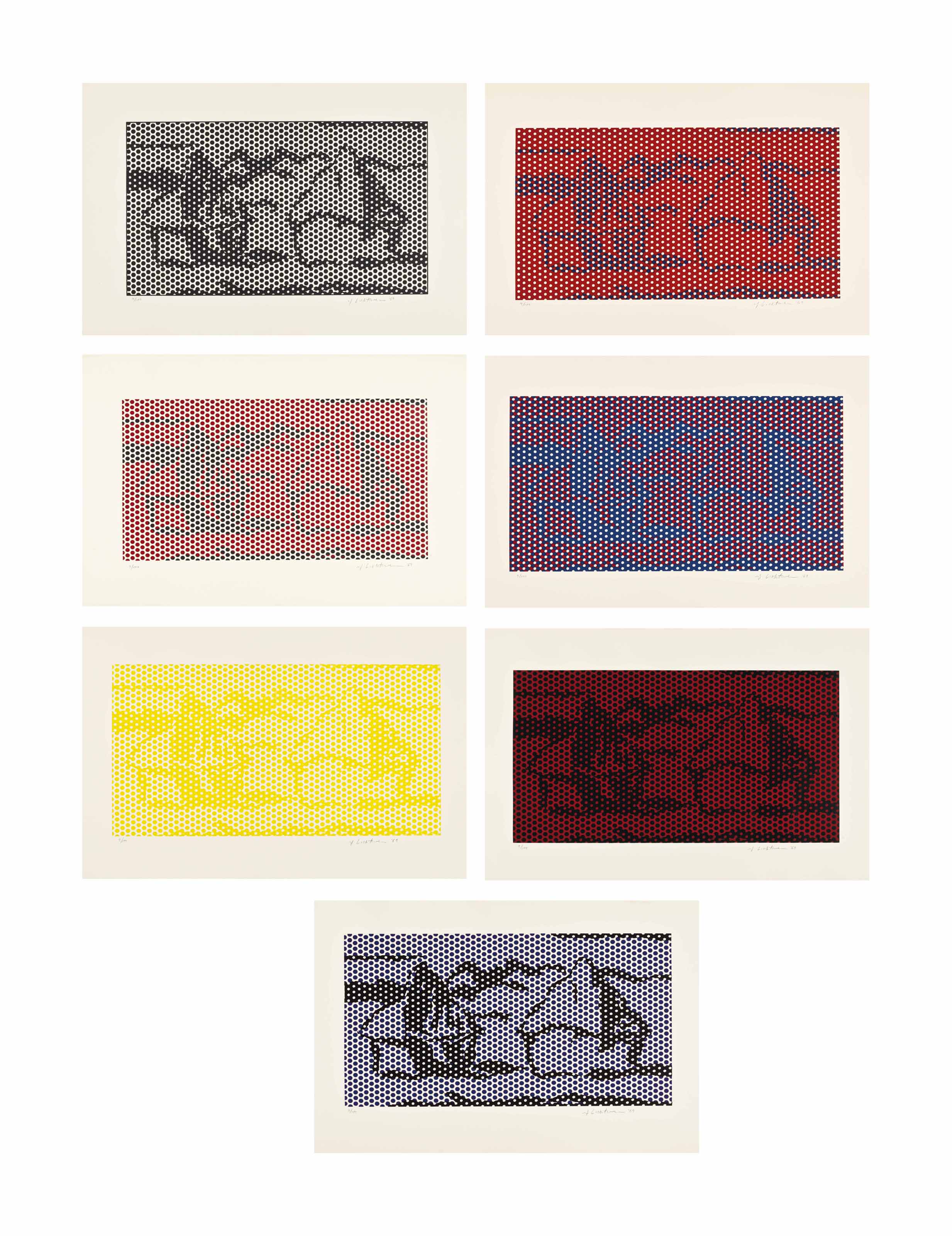 Roy Lichtenstein - Haystack #1-7 from Haystack Series
