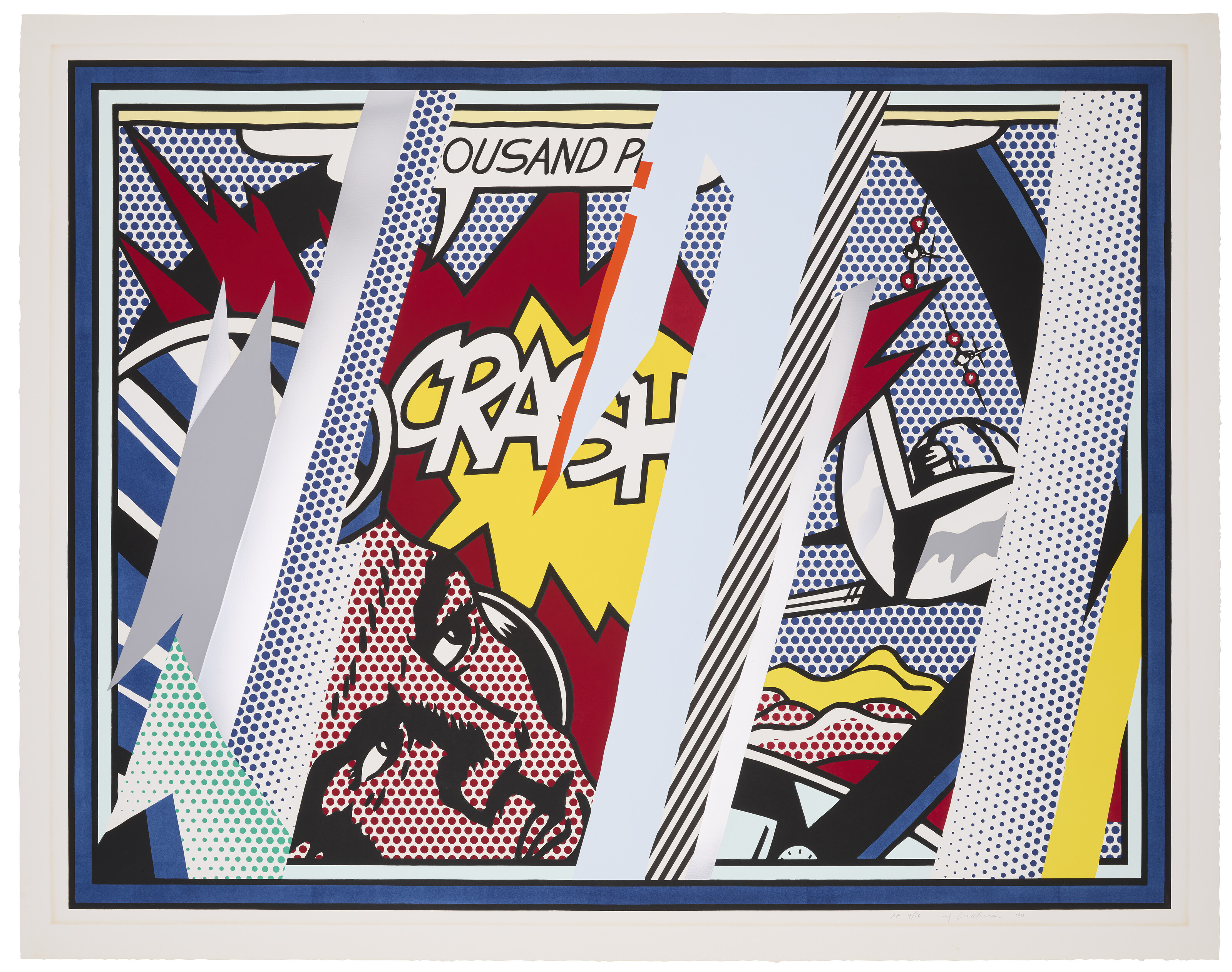 Roy Lichtenstein - Reflections on Crash, from Reflections Series
