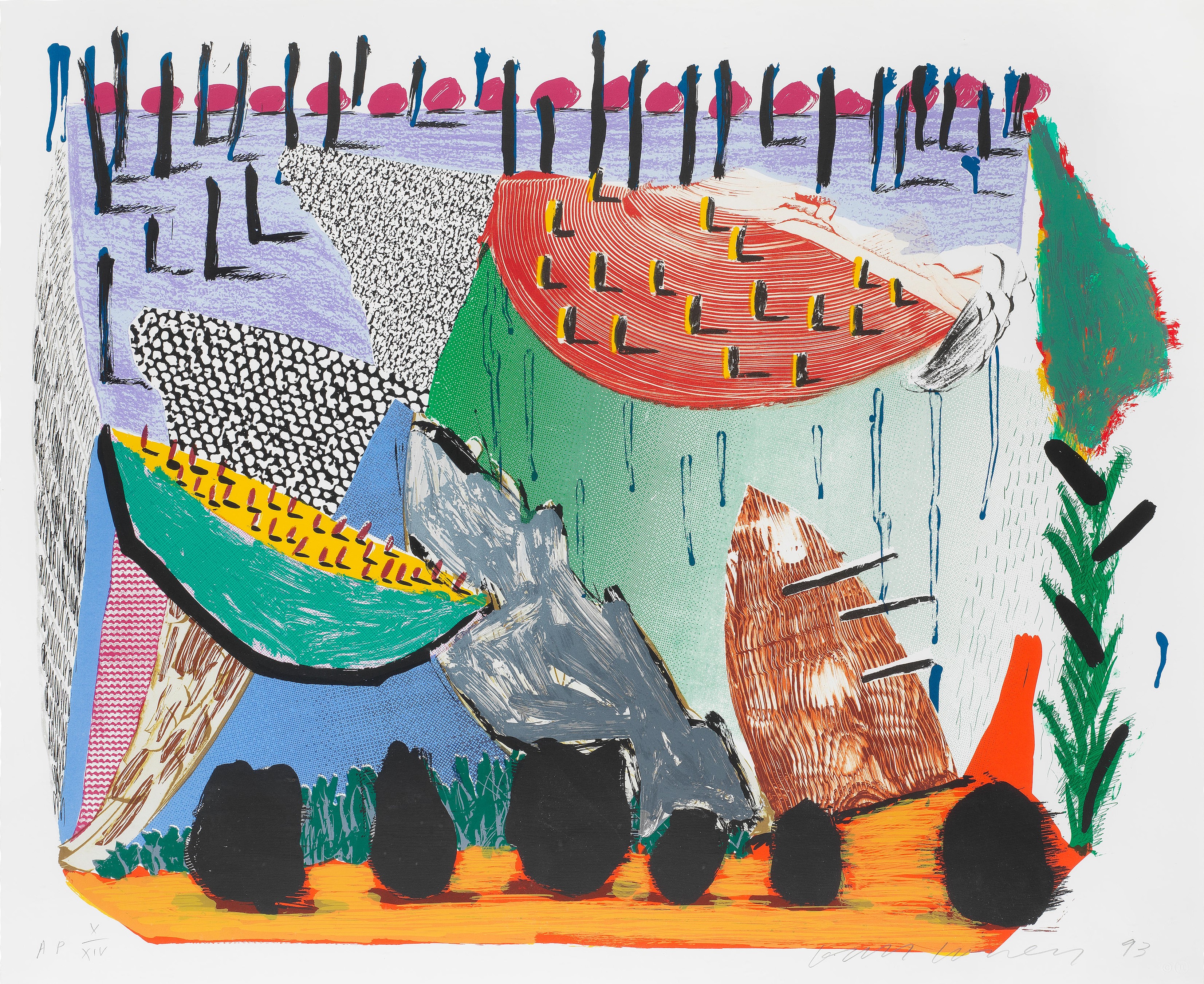 David Hockney - Slow Rise, from Some More New Prints (M.C.A. Tokyo 342)