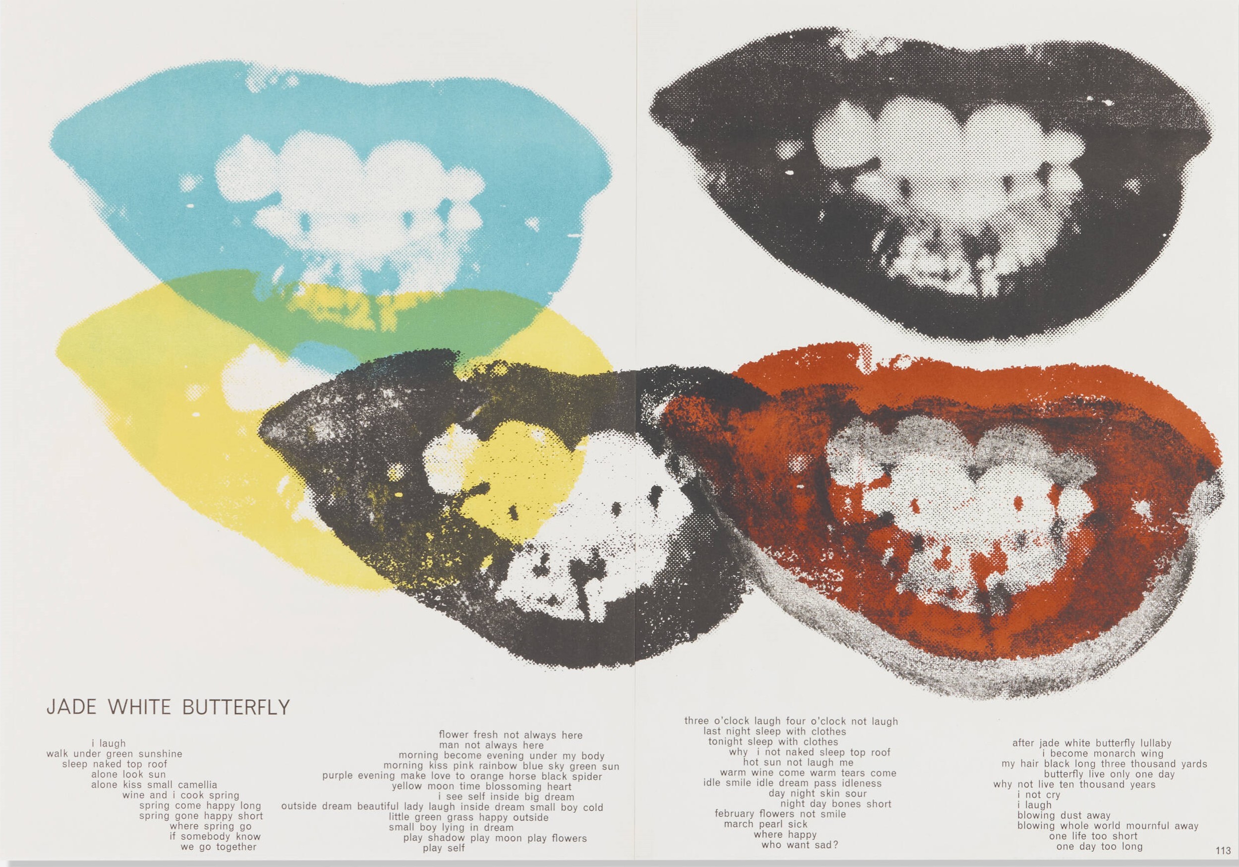 Andy Warhol - Marilyn Monroe I Love Your Kiss Forever Forever (from the One Cent Life portfolio)
