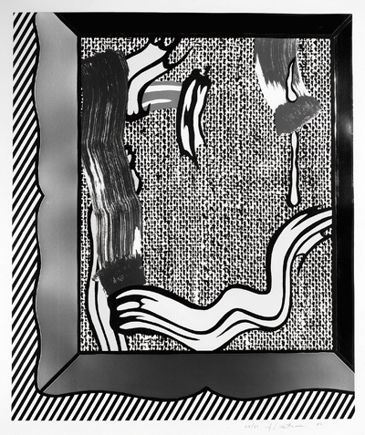 Roy Lichtenstein - Painting on Canvas, from Paintings Series (Corlett 202; Gemini 1141)