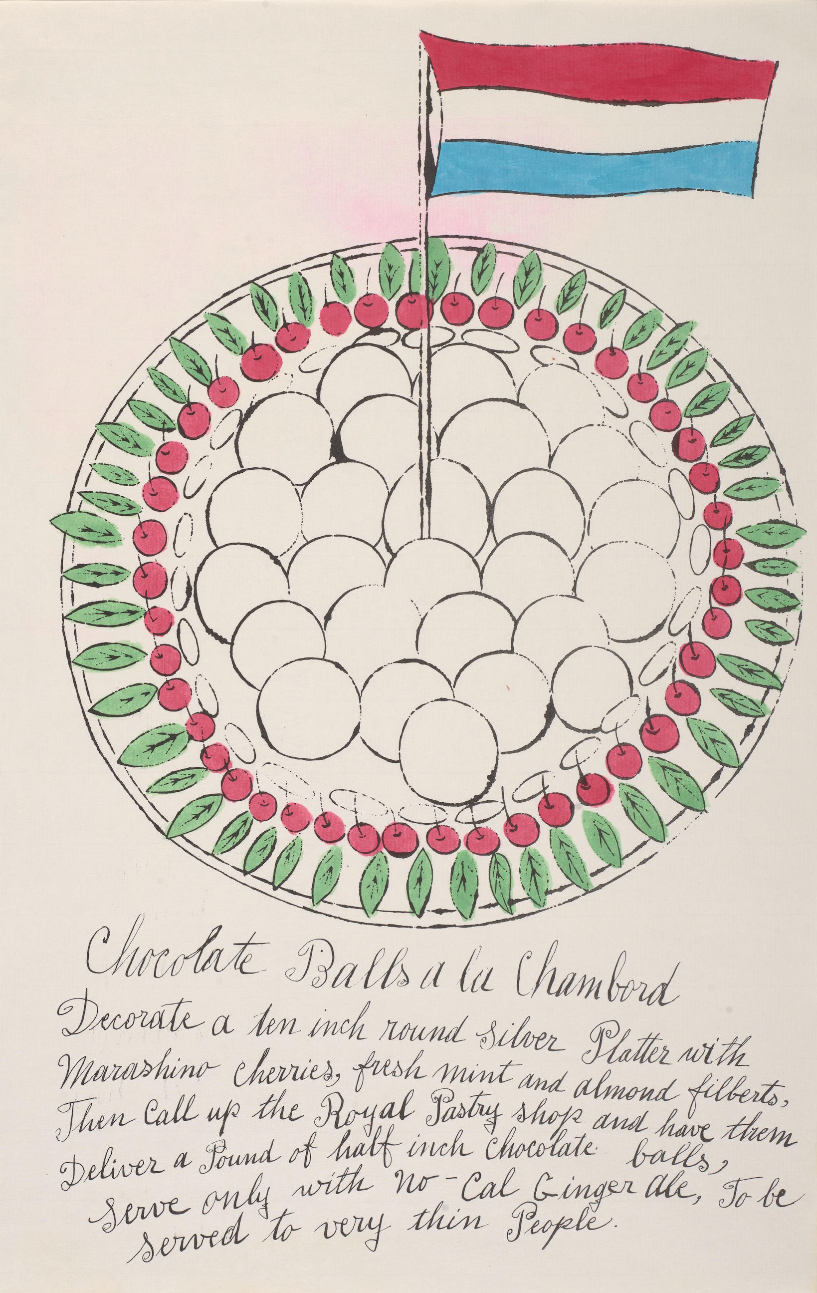 Andy Warhol - Chocolate Balls a la Chambord, from Wild Raspberries (Feldman & Schellmann IV.128A)