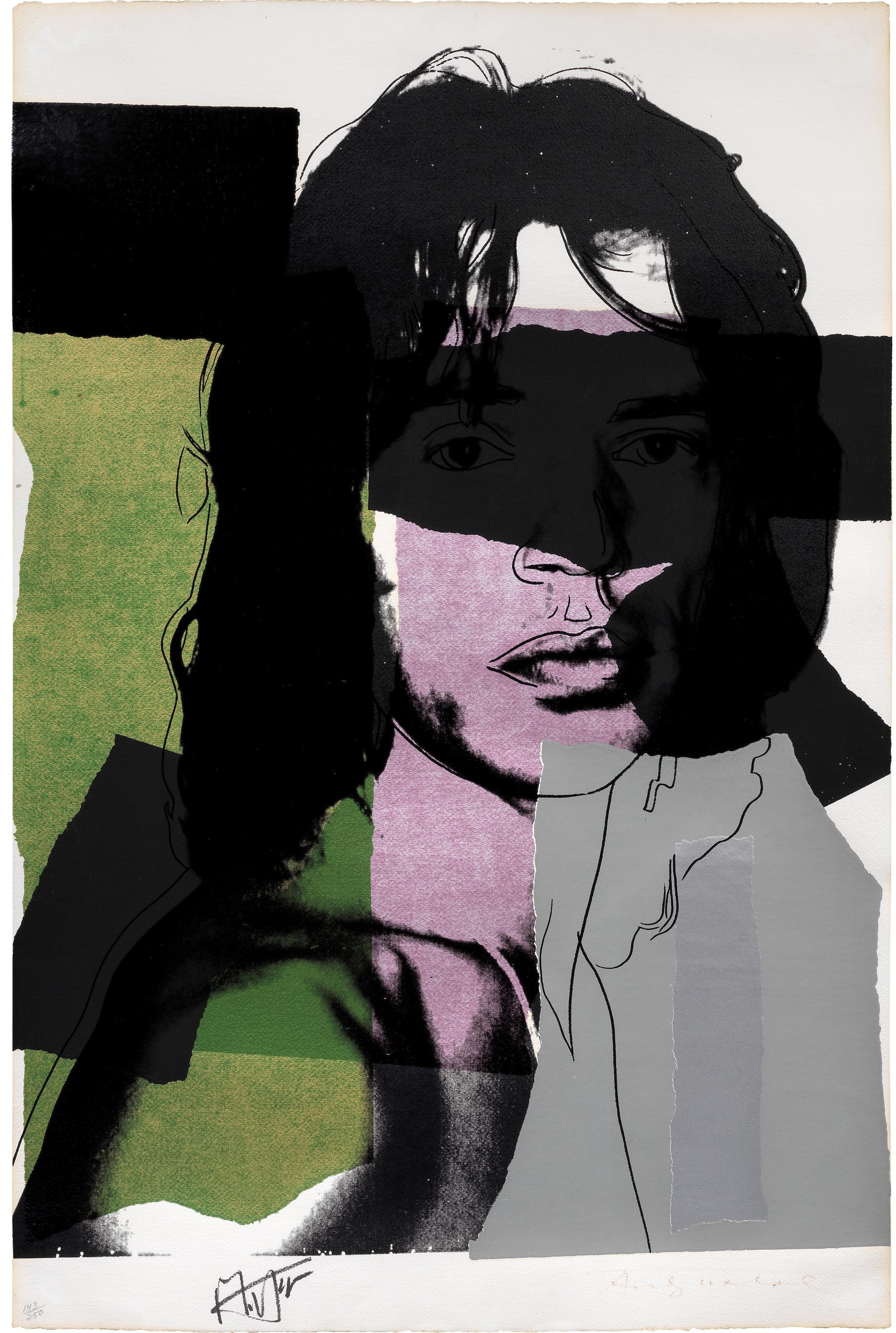 Andy Warhol - Mick Jagger, from 'Mick Jagger Portfolio'