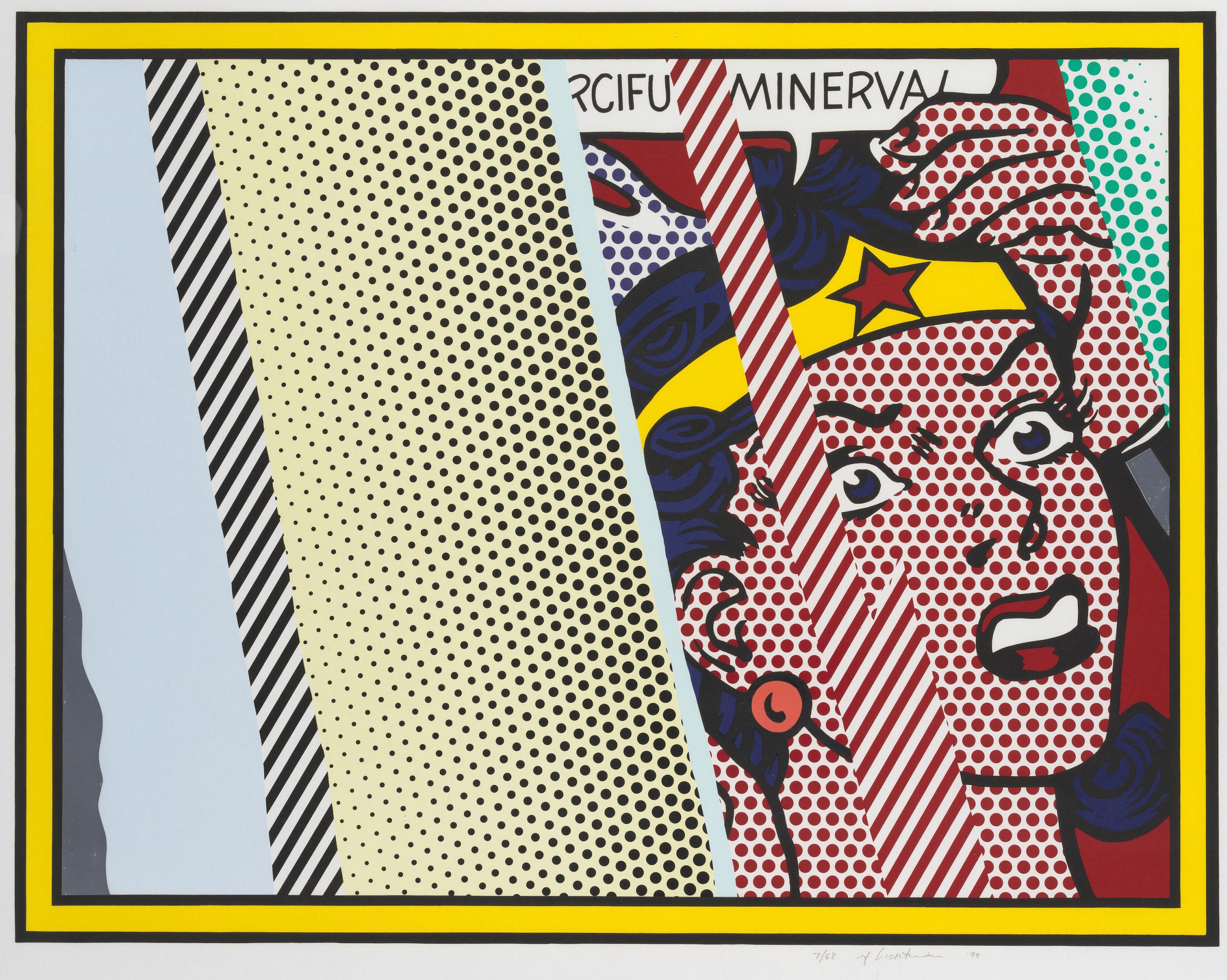 Roy Lichtenstein - Reflections on Minerva, from Reflections Series (Corlett 244)