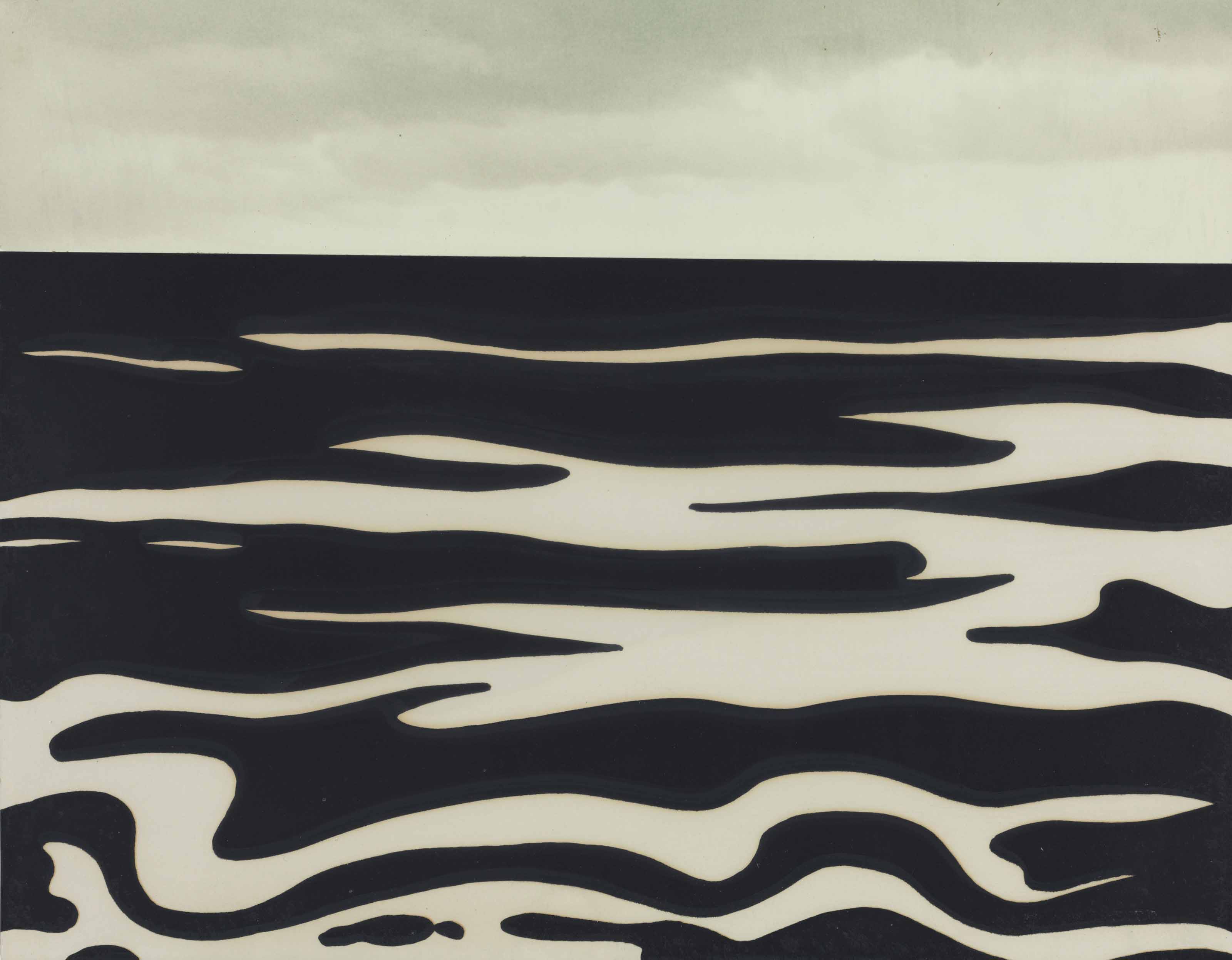 Roy Lichtenstein - Landscape 9, from Ten Landscapes