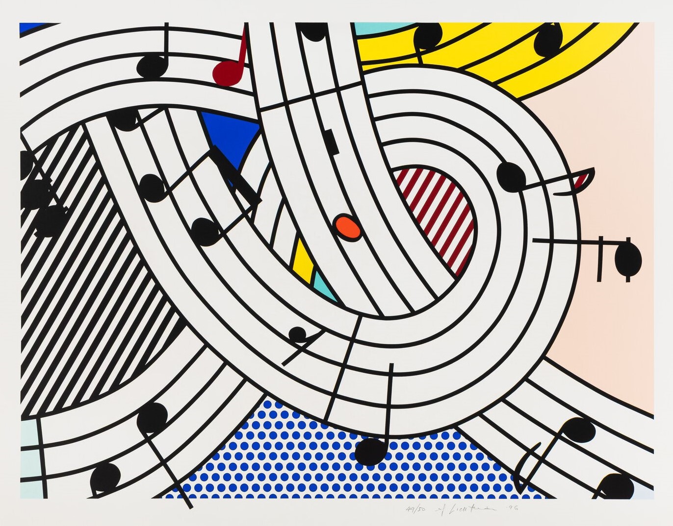 Roy Lichtenstein - Composition II, 1996