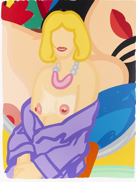 Tom Wesselmann - Claire sitting with robe half off