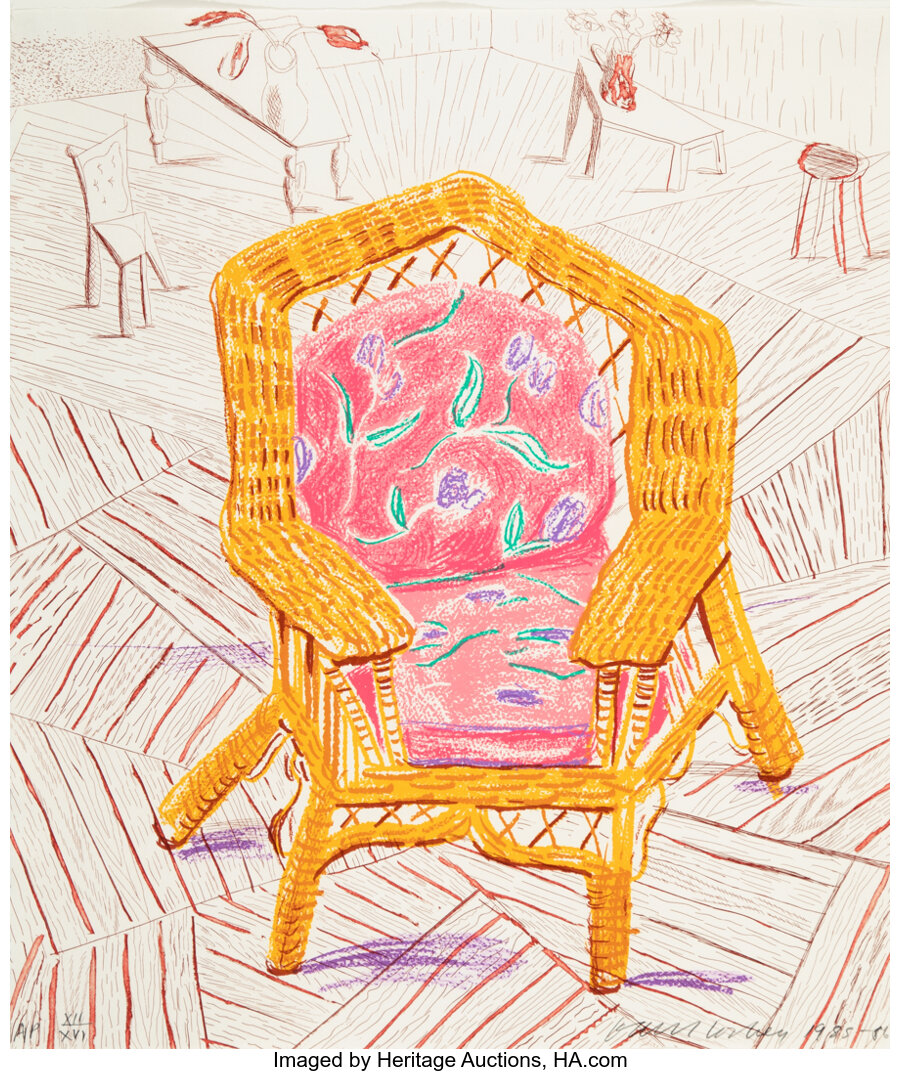 David Hockney - Number One Chair, from Moving Focus