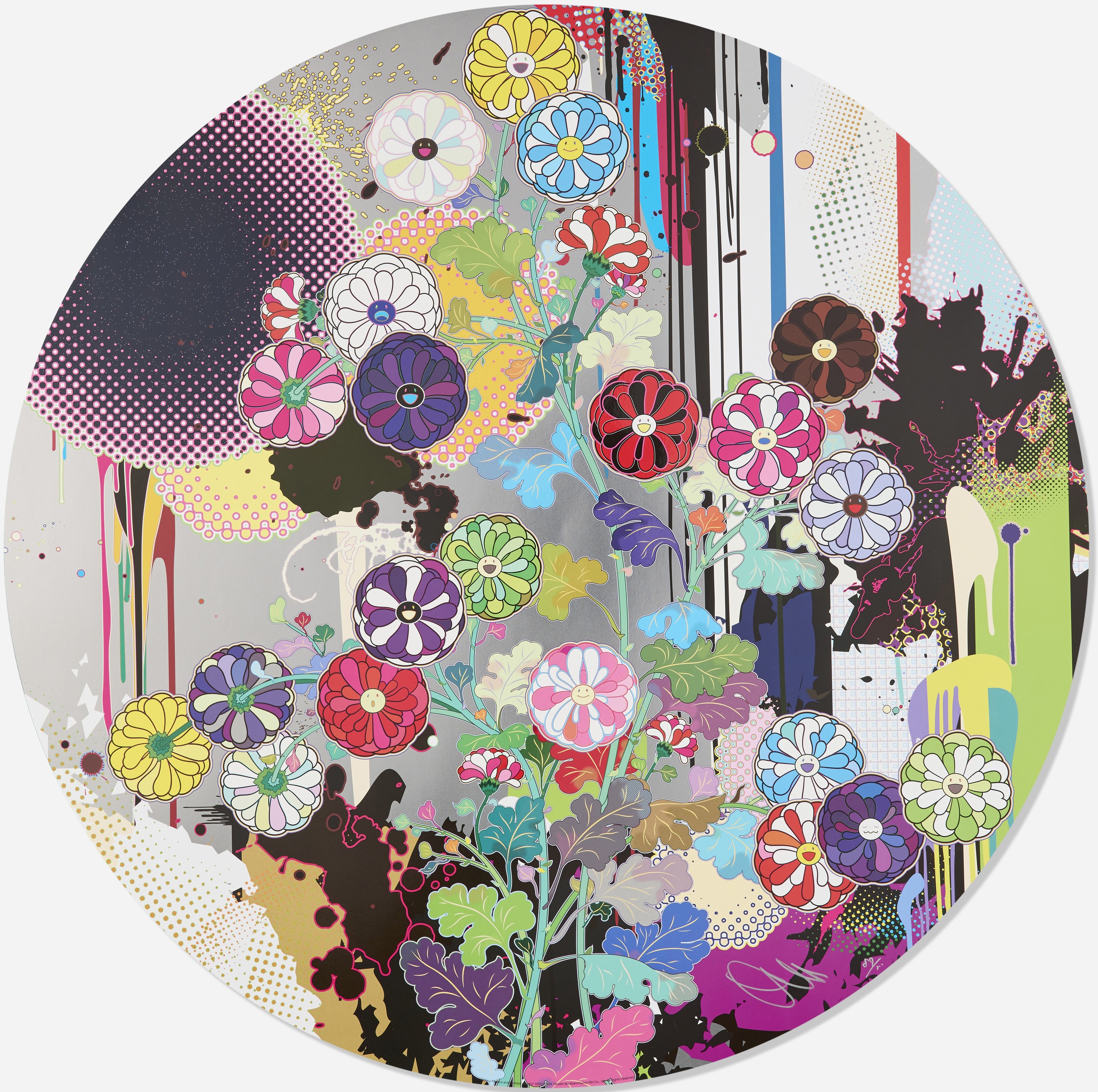 Takashi Murakami - Korin's Flowers and Abstract Imagery