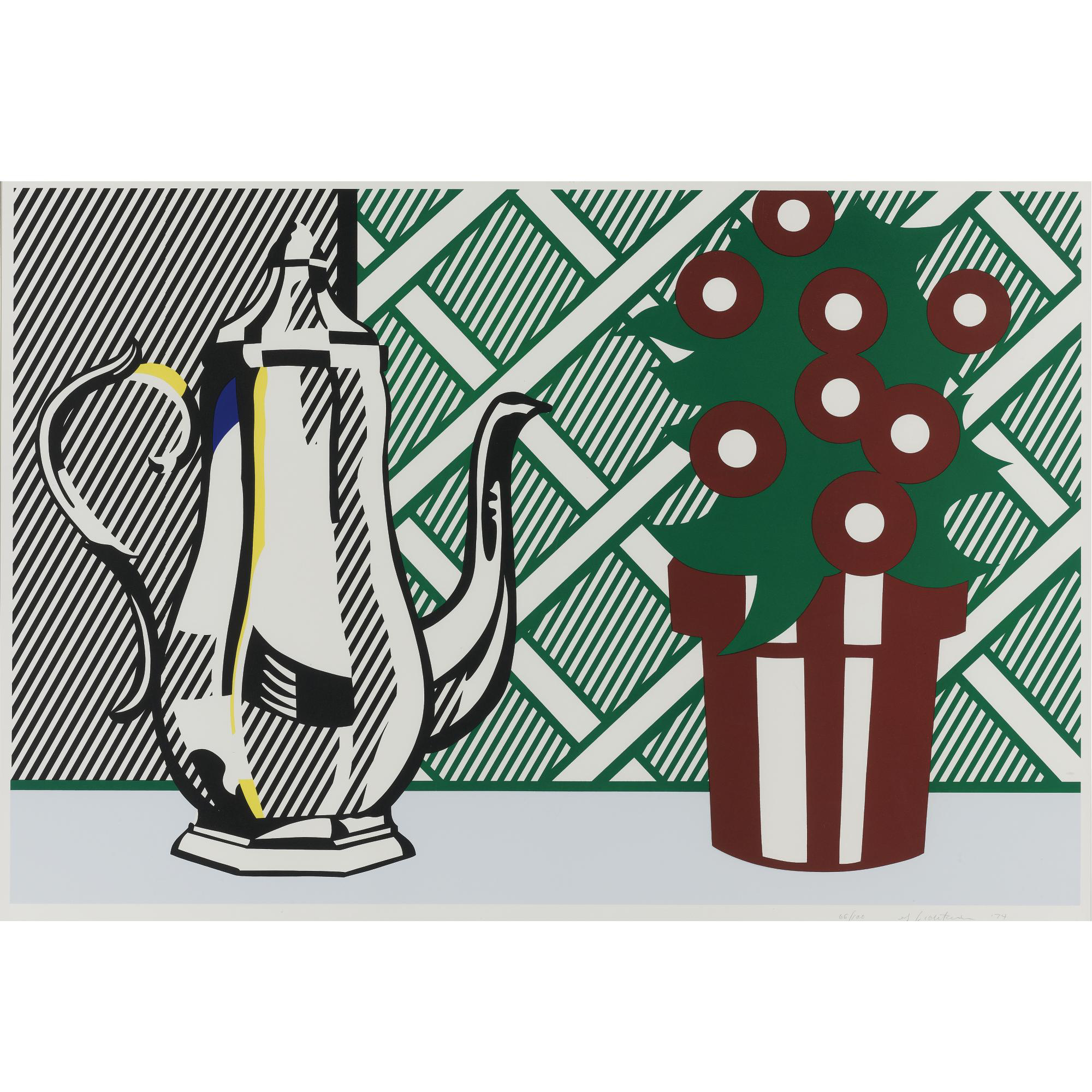Roy Lichtenstein - Still Life with Pitcher and Flowers