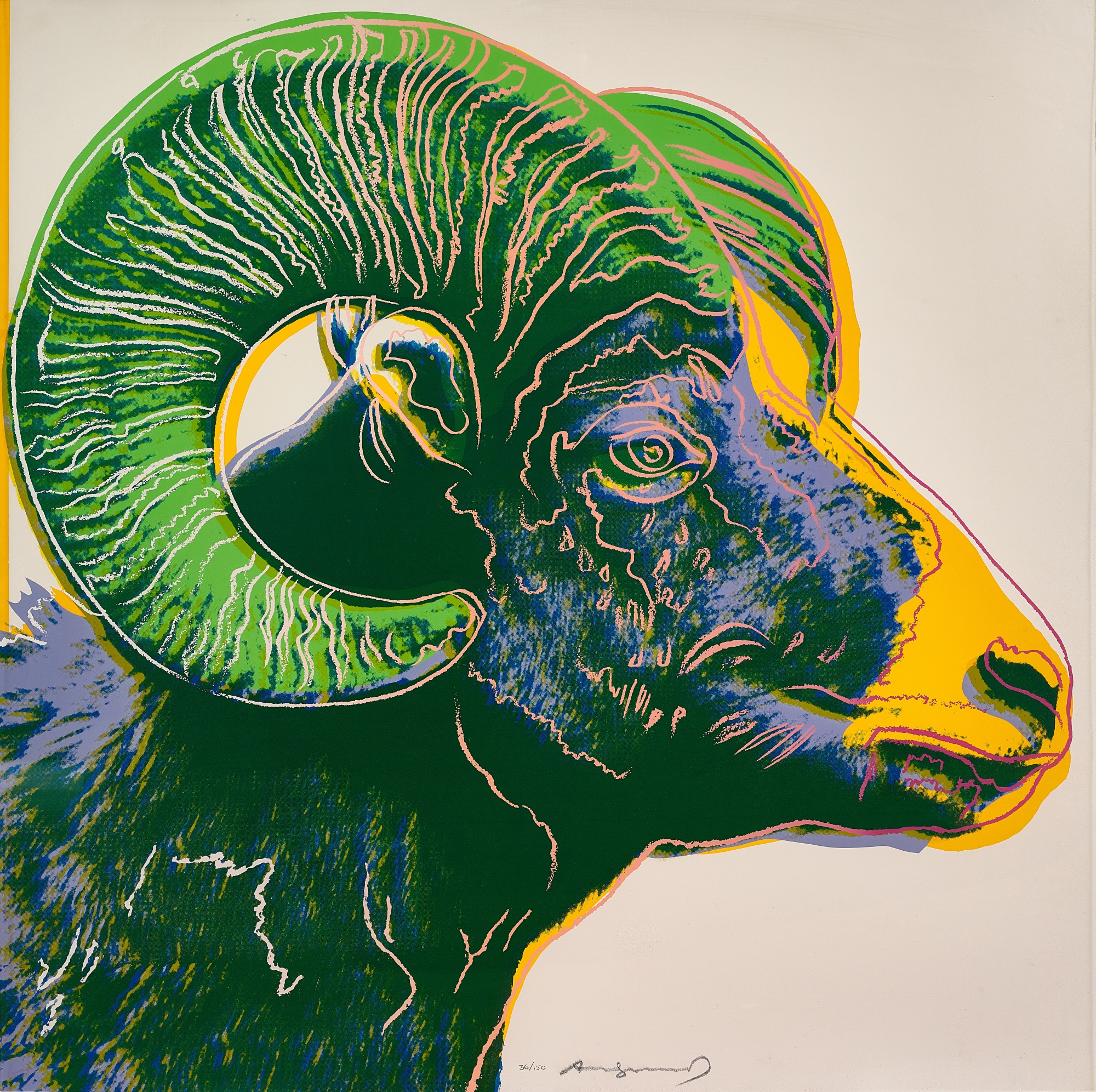 Andy Warhol - Bighorn Ram (Endangered Species)