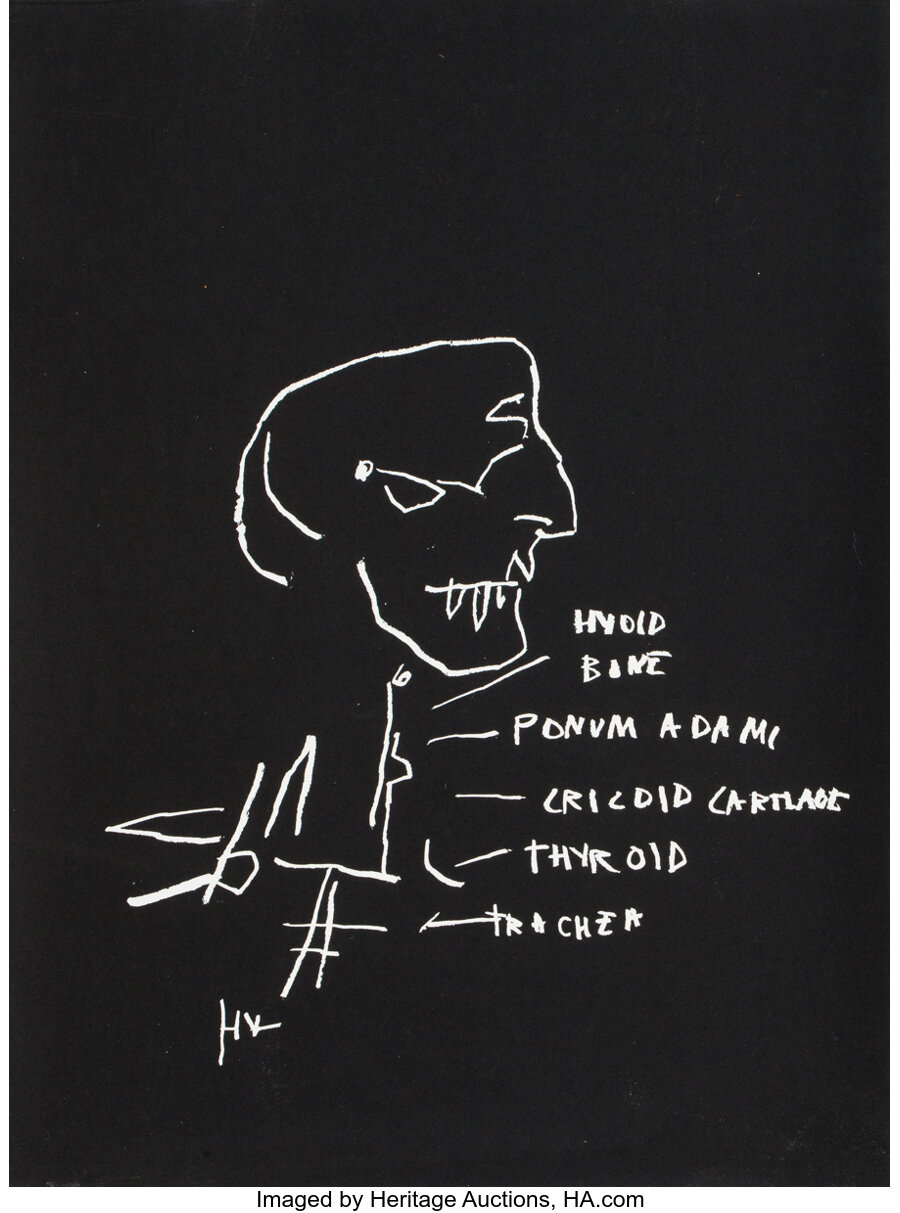 Jean-Michel Basquiat - Anatomy Series: Thyroid