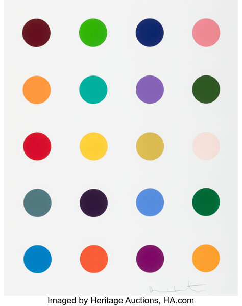 Damien Hirst - Ala-Met, from 40 Woodcut Spots
