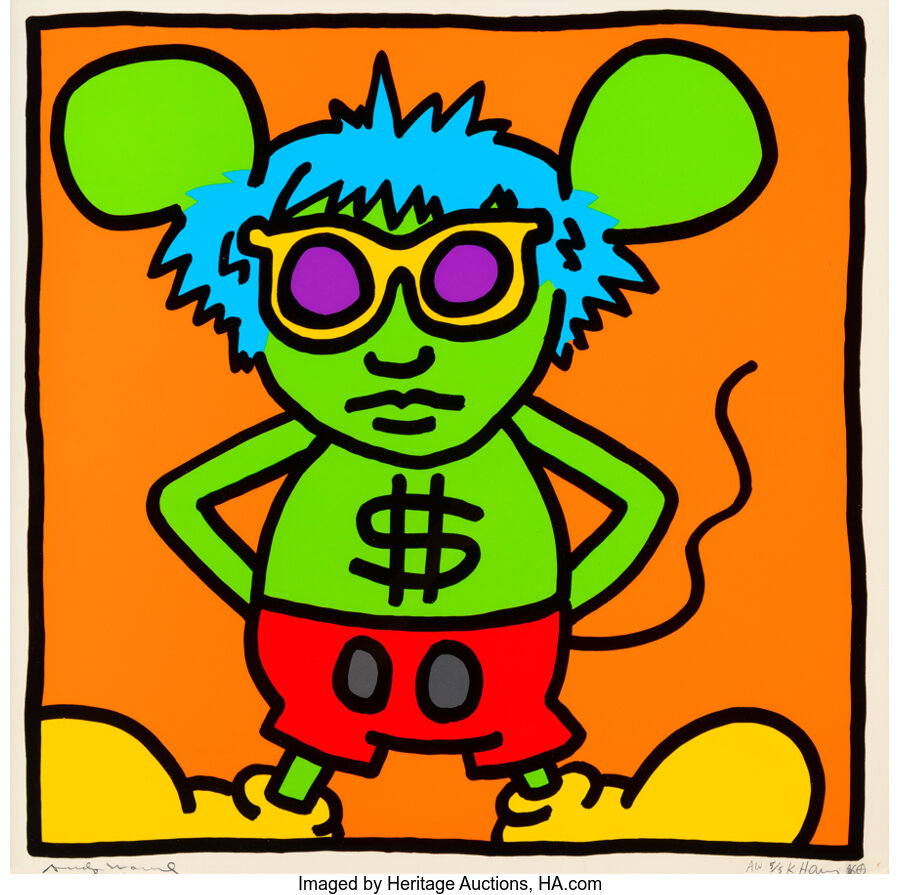 Keith Haring - Untitled, from Andy Mouse